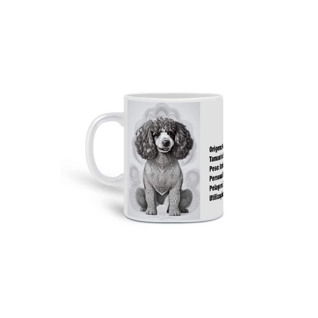 0000257 -  Caneca Pet Dog 003 Poodle