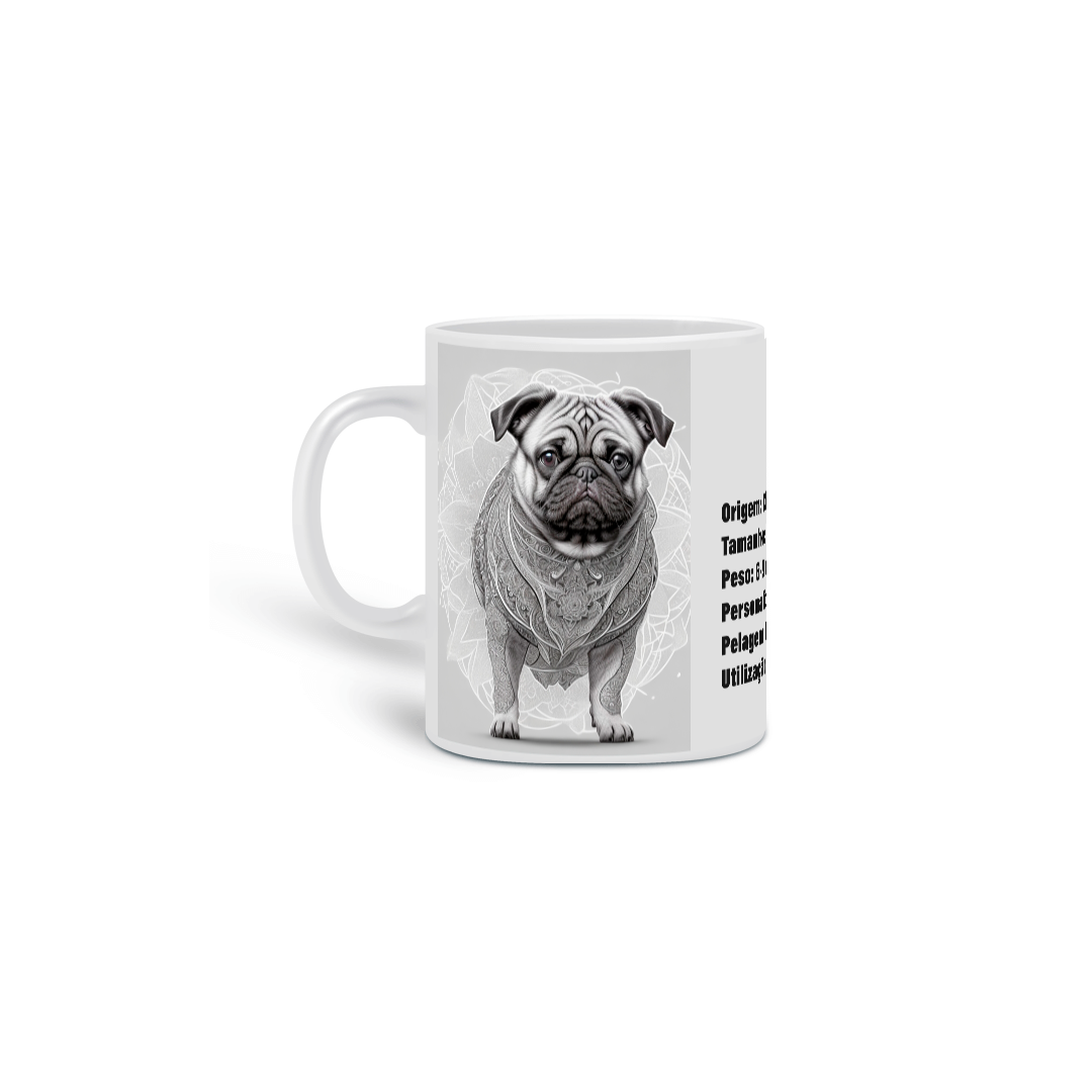 0000264 -  Caneca Pet Dog 010 Pug
