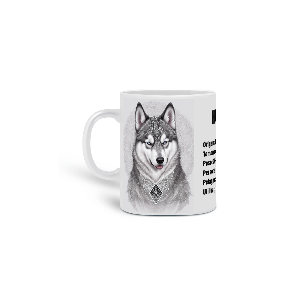 0000267 -  Caneca Pet Dog 013 Husky Siberiano