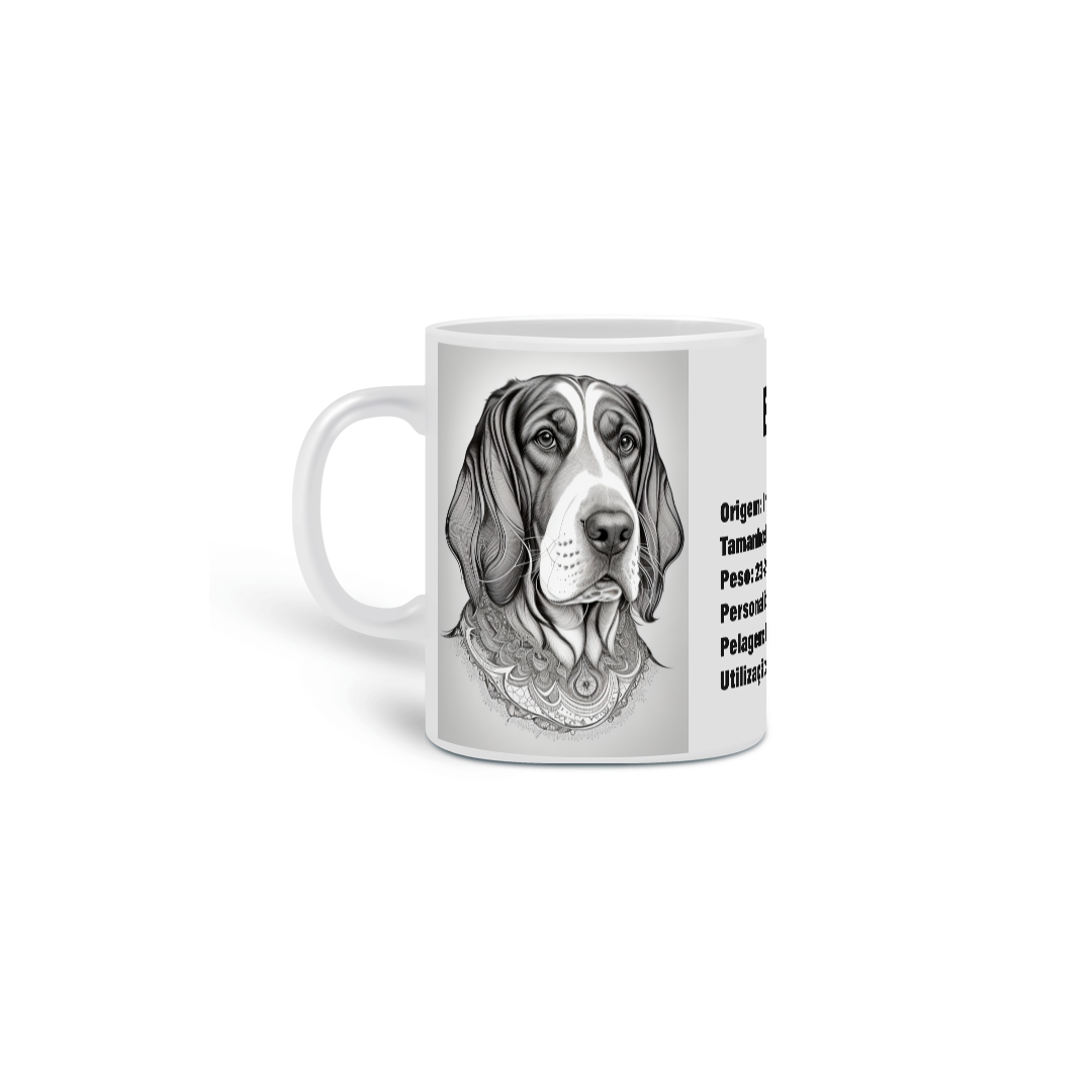 0000268 -  Caneca Pet Dog 014 Basset Hound