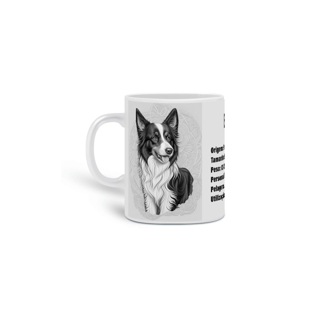 0000273 -  Caneca Pet Dog 019 Border Collie