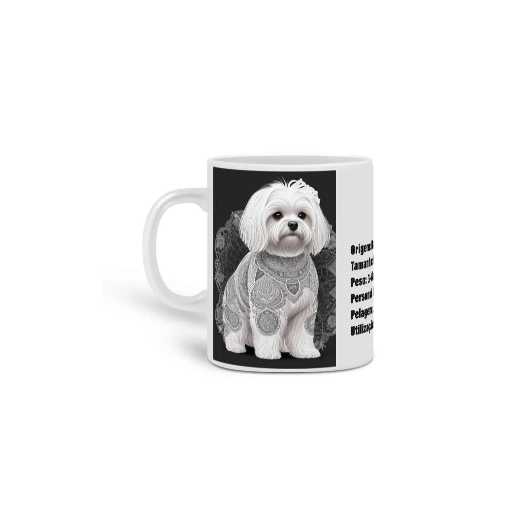 0000274 -  Caneca Pet Dog 020 Maltês