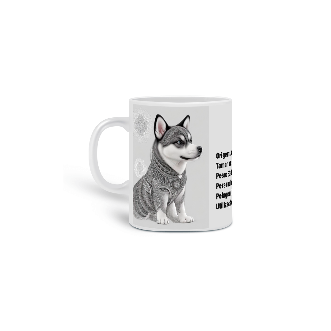 0000278 -  Caneca Pet Dog 024 Akita Inu