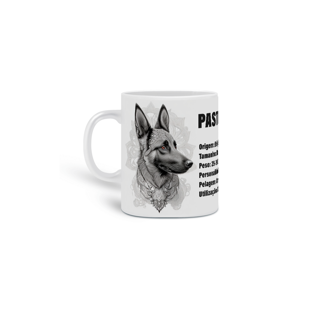0000279 -  Caneca Pet Dog 025 Pastor Belga Malinois