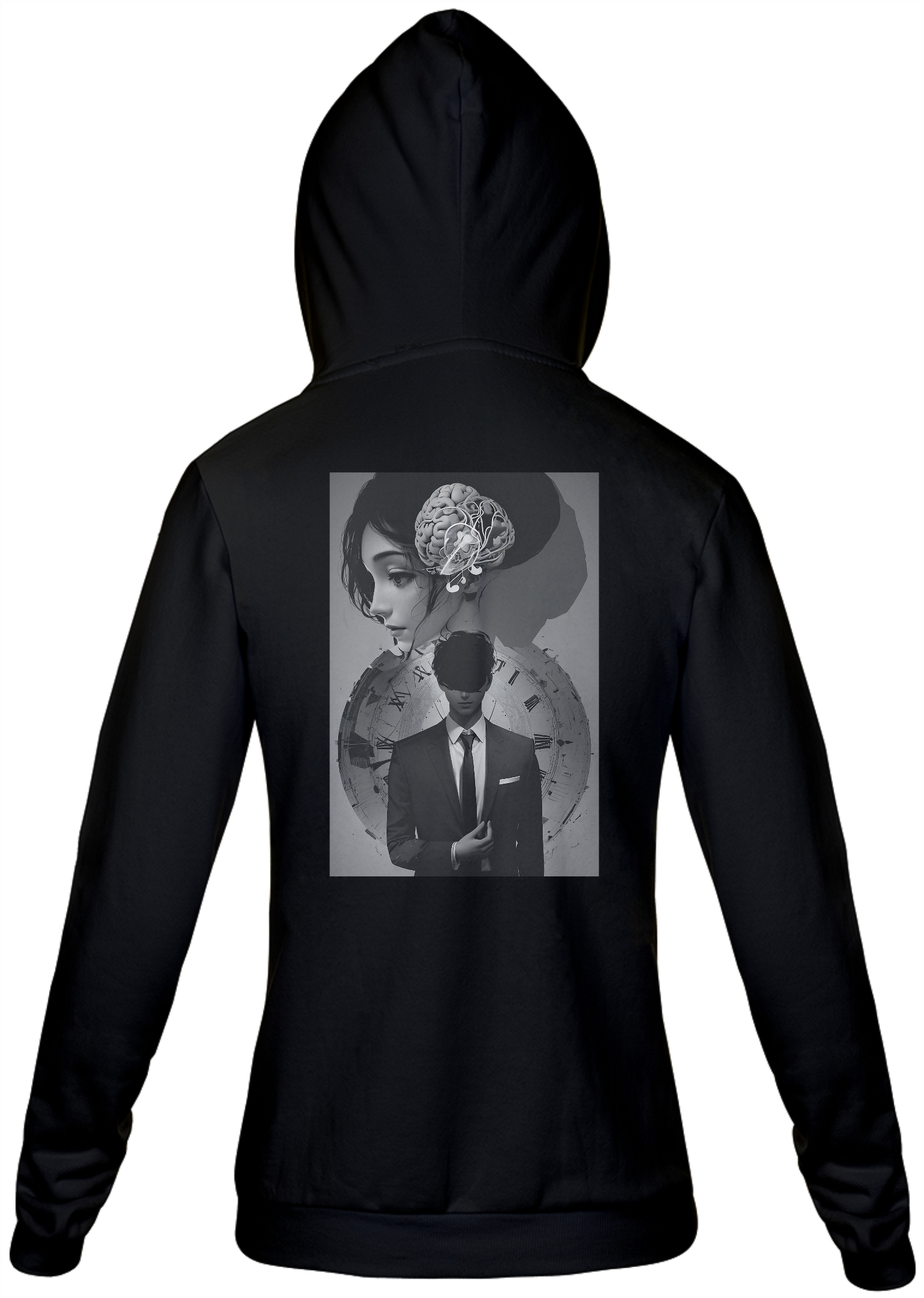 0000199 - Moletom Com Zíper Som, Mente, Tempo e Mistério 010