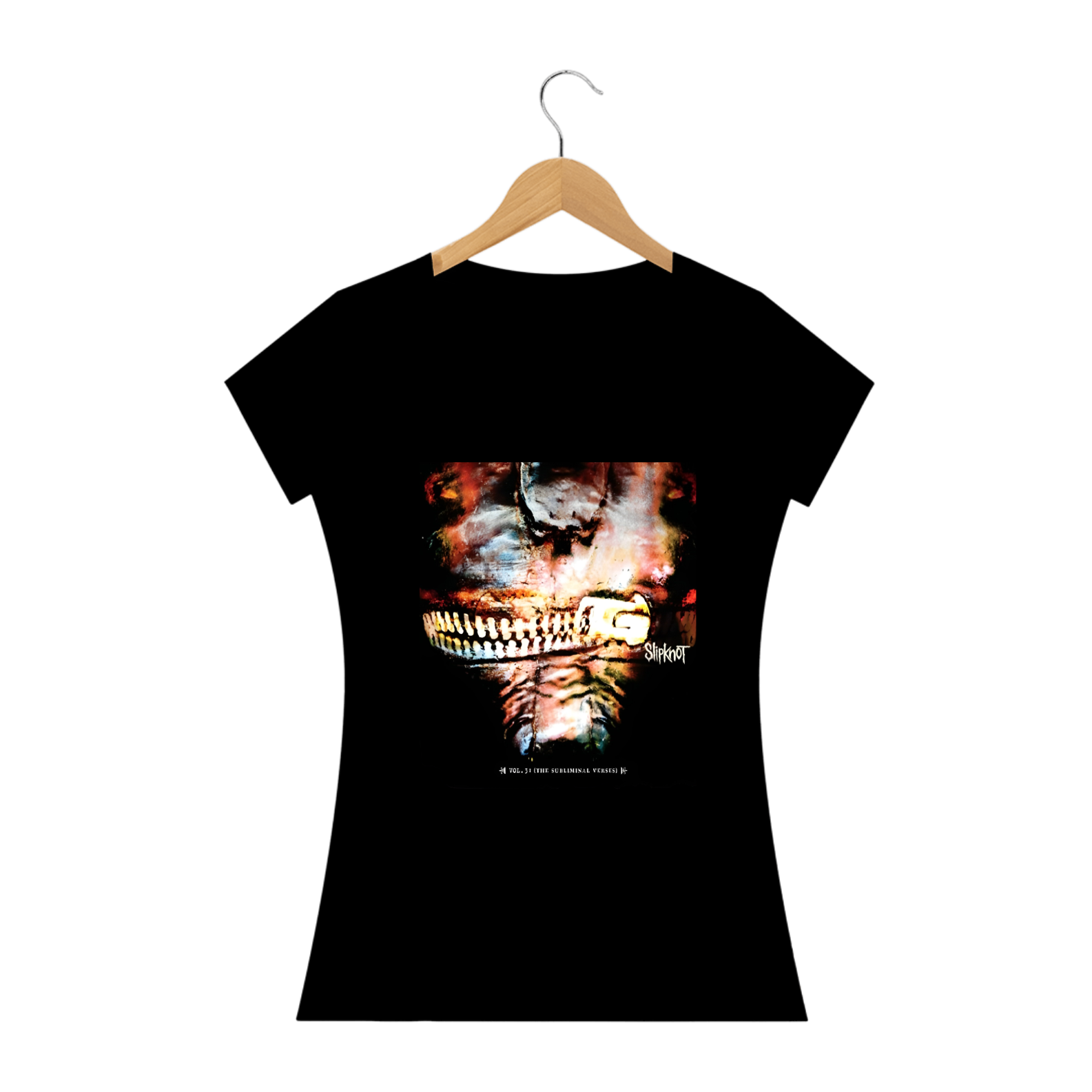 Camiseta Baby Long Quality Feminina - Slipknot - The Subliminal Verses Volume 3