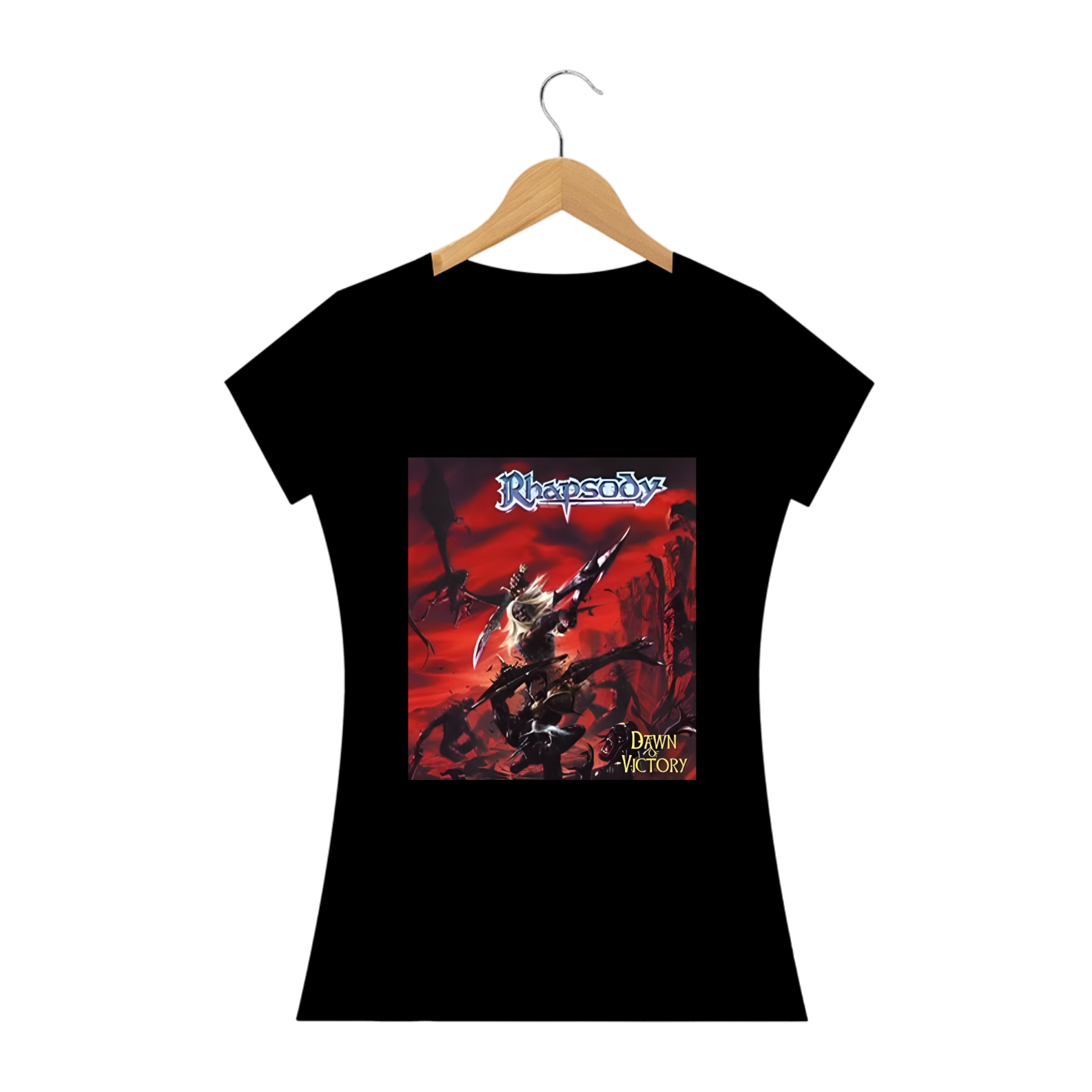 Camiseta Baby Look Feminina Prime - Rhapsody - Dawn Of Victory