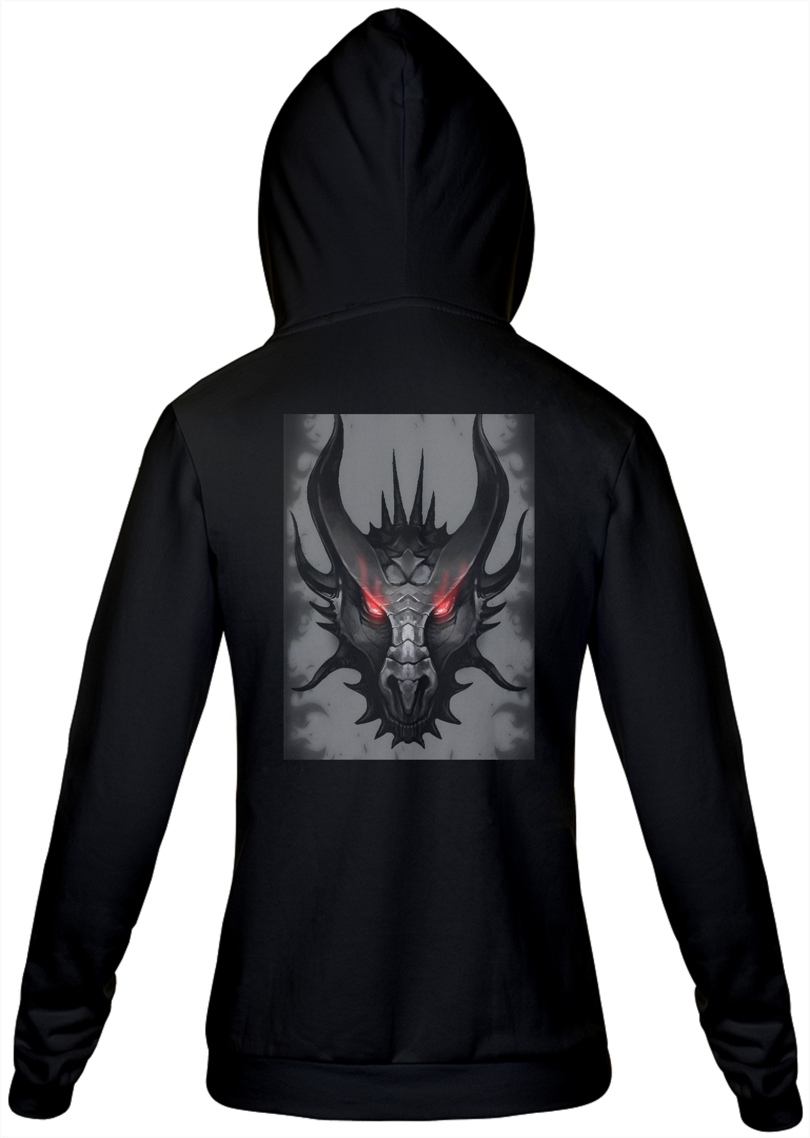 Moletom Unissex Com Zíper - Dragão De Fumaça