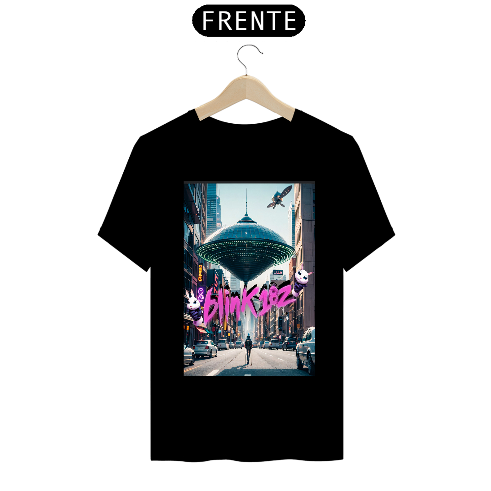 Nome do produto: Camiseta blink 182 Prime  Invasão Alienigena 
