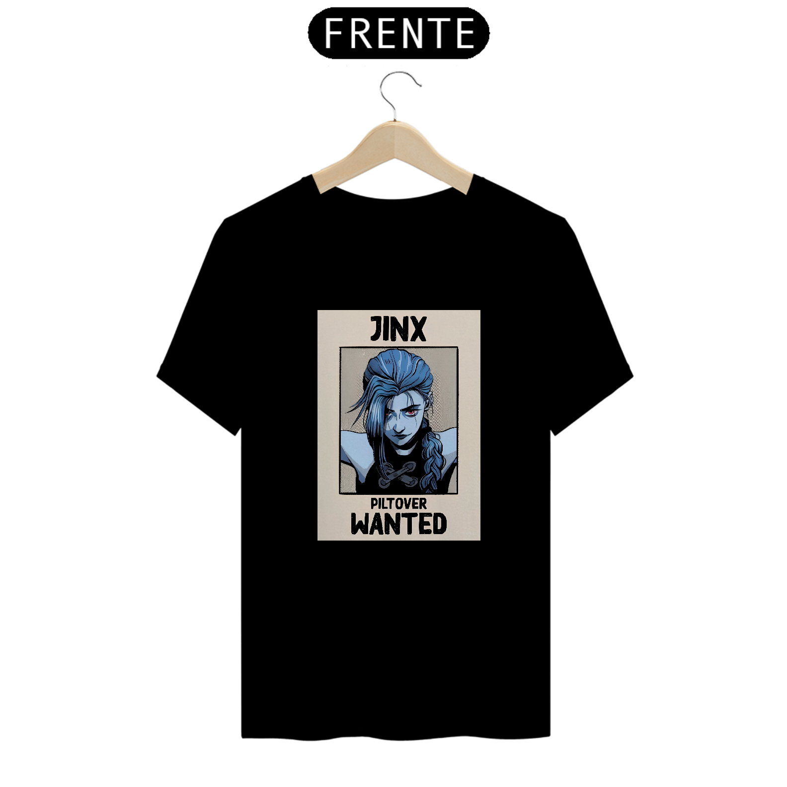 Camiseta Jinx Wanted Arcane, League Of Legends
