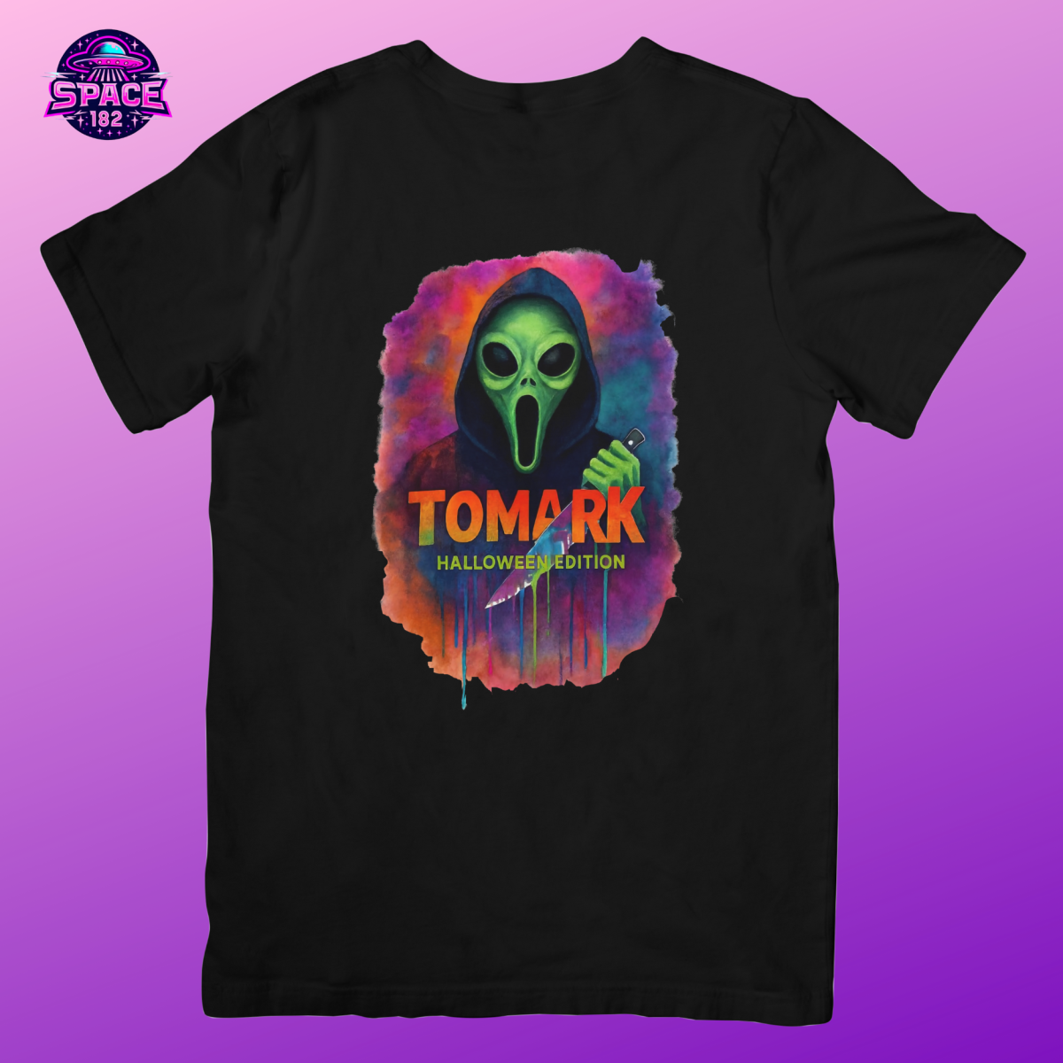 Camiseta Tomark Edição de Halloween, Ghost Alien