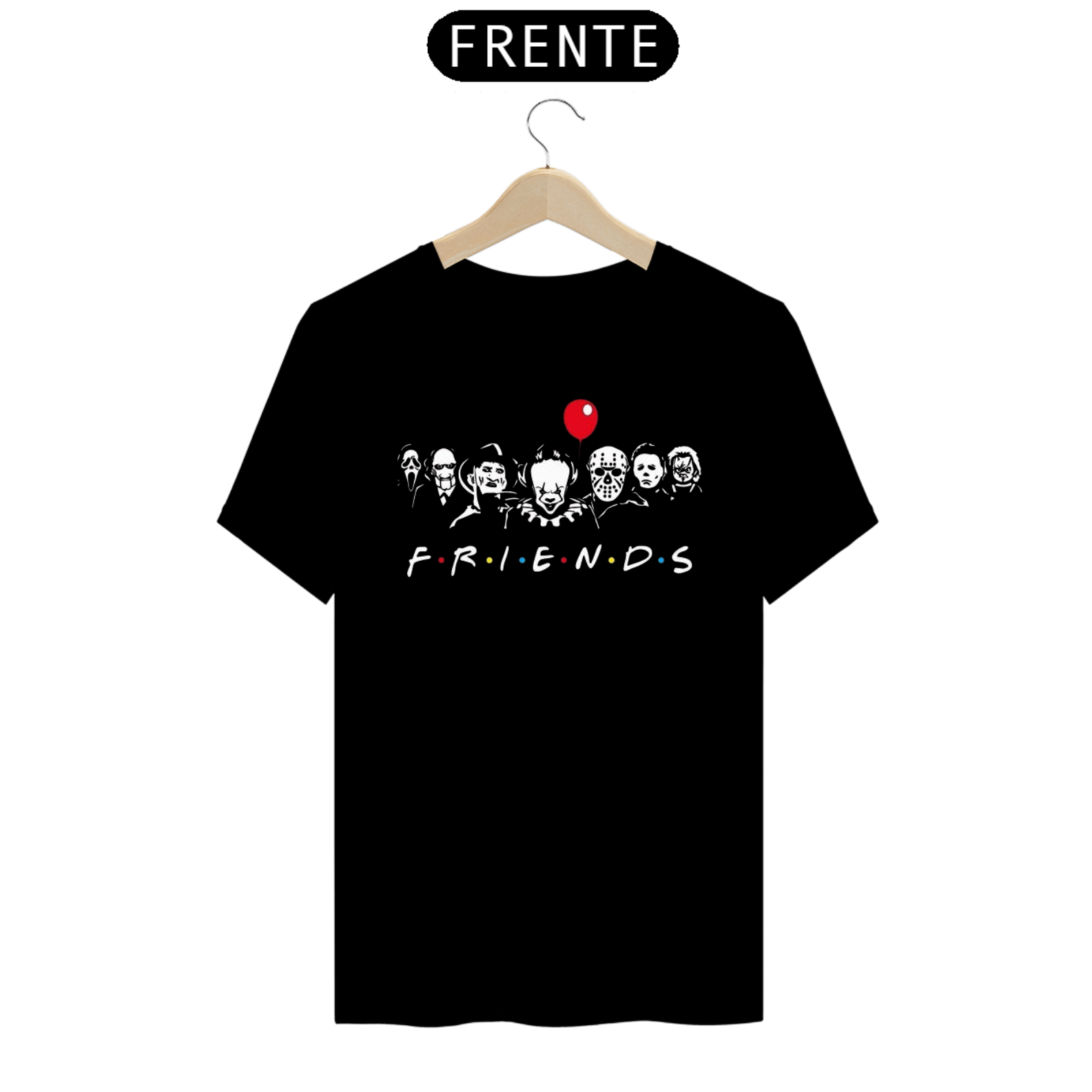 Nome do produto  Camiseta personagens de filme de terror 