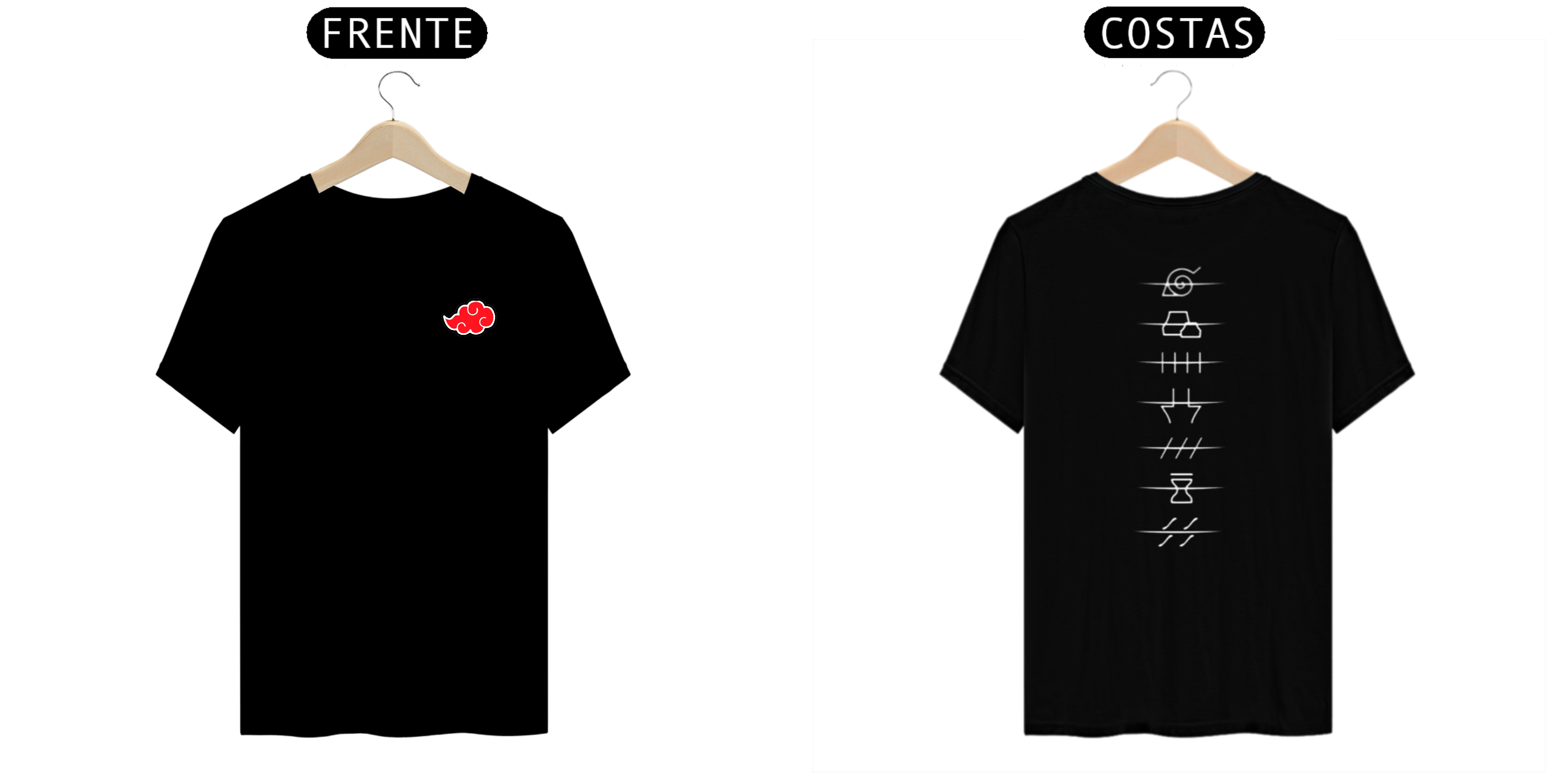 Nome do produto  Camiseta Akatsuki anime Naruto