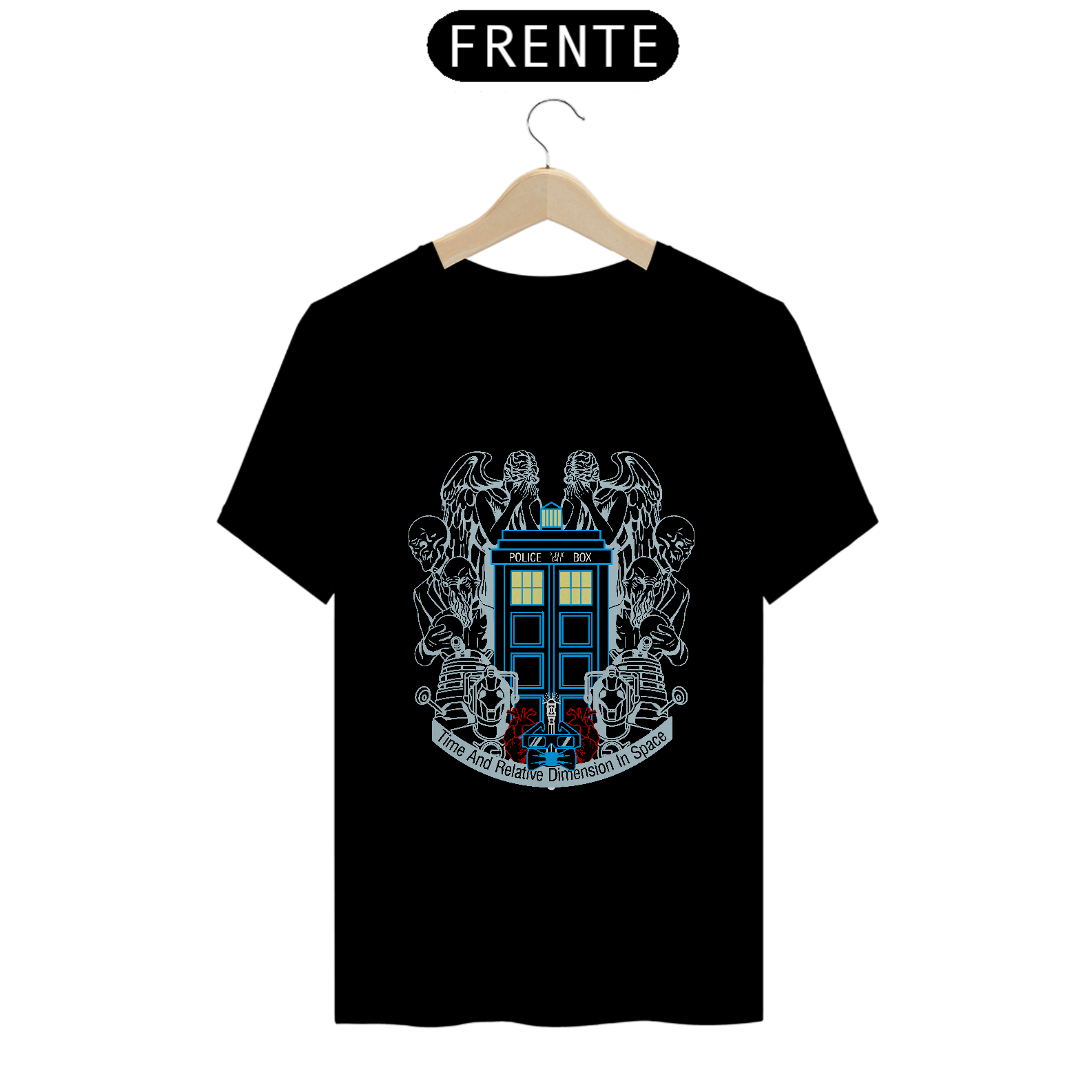 Camiseta Lord of time preta unissex