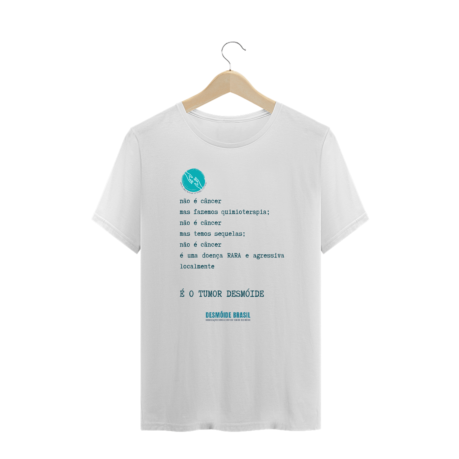 T-shirt Plus-size Não é câncer, mas...