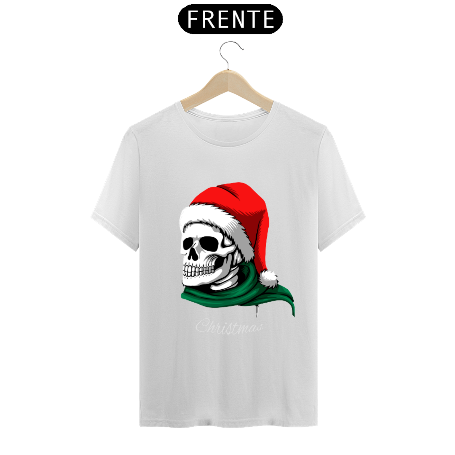 Nome do produto  Camiseta - Merry Christmas Caveira