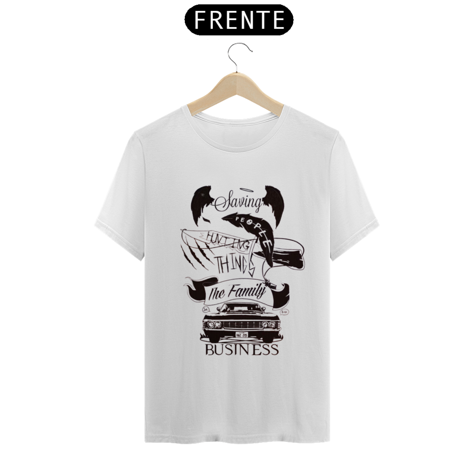 Nome do produto  Camiseta - Supernatual Na estrada