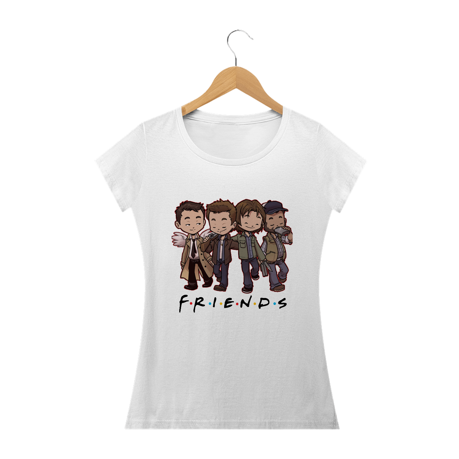 Nome do produto  Camiseta Feminina - Supernatural Friends 