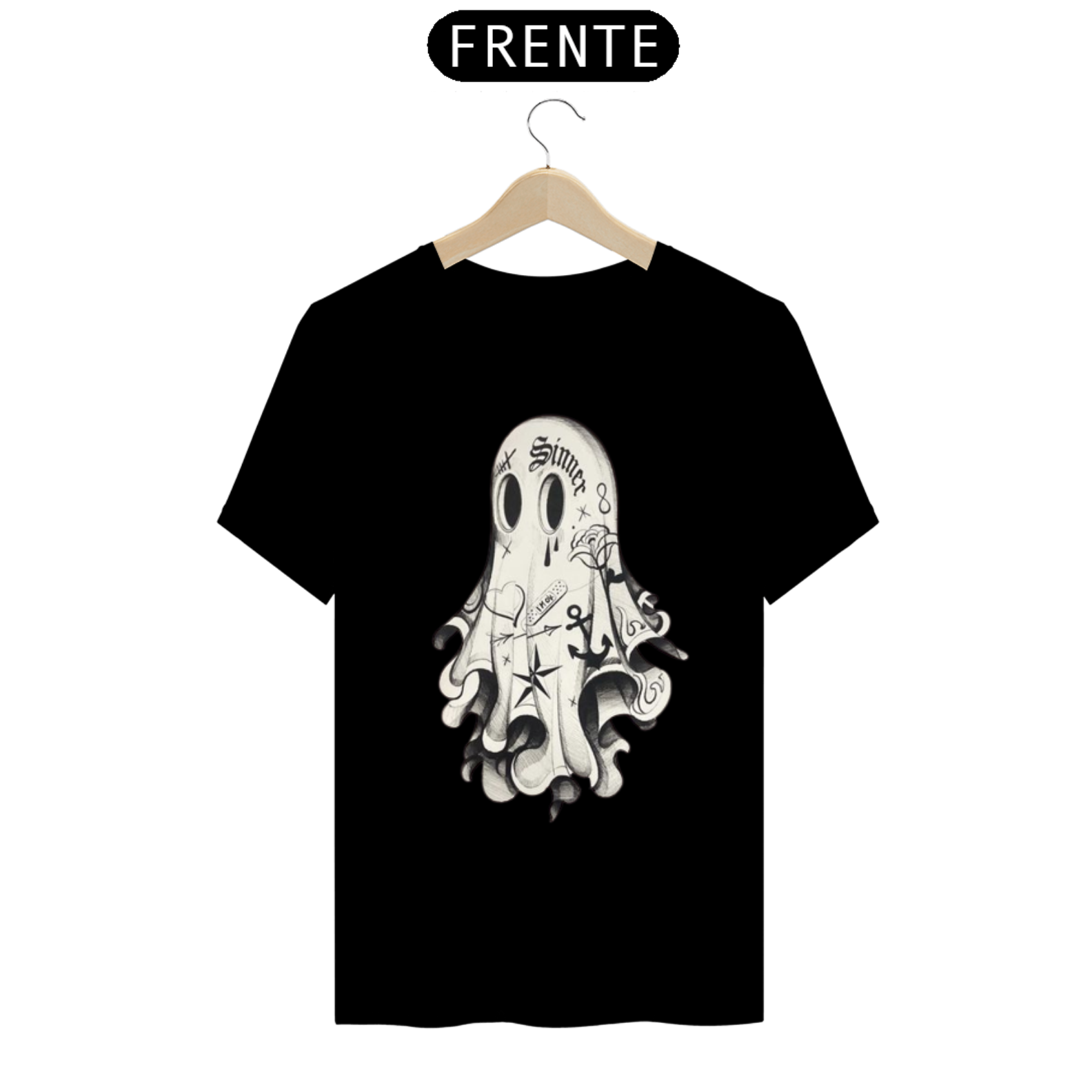 Nome do produto  Camiseta - Ghost tatto