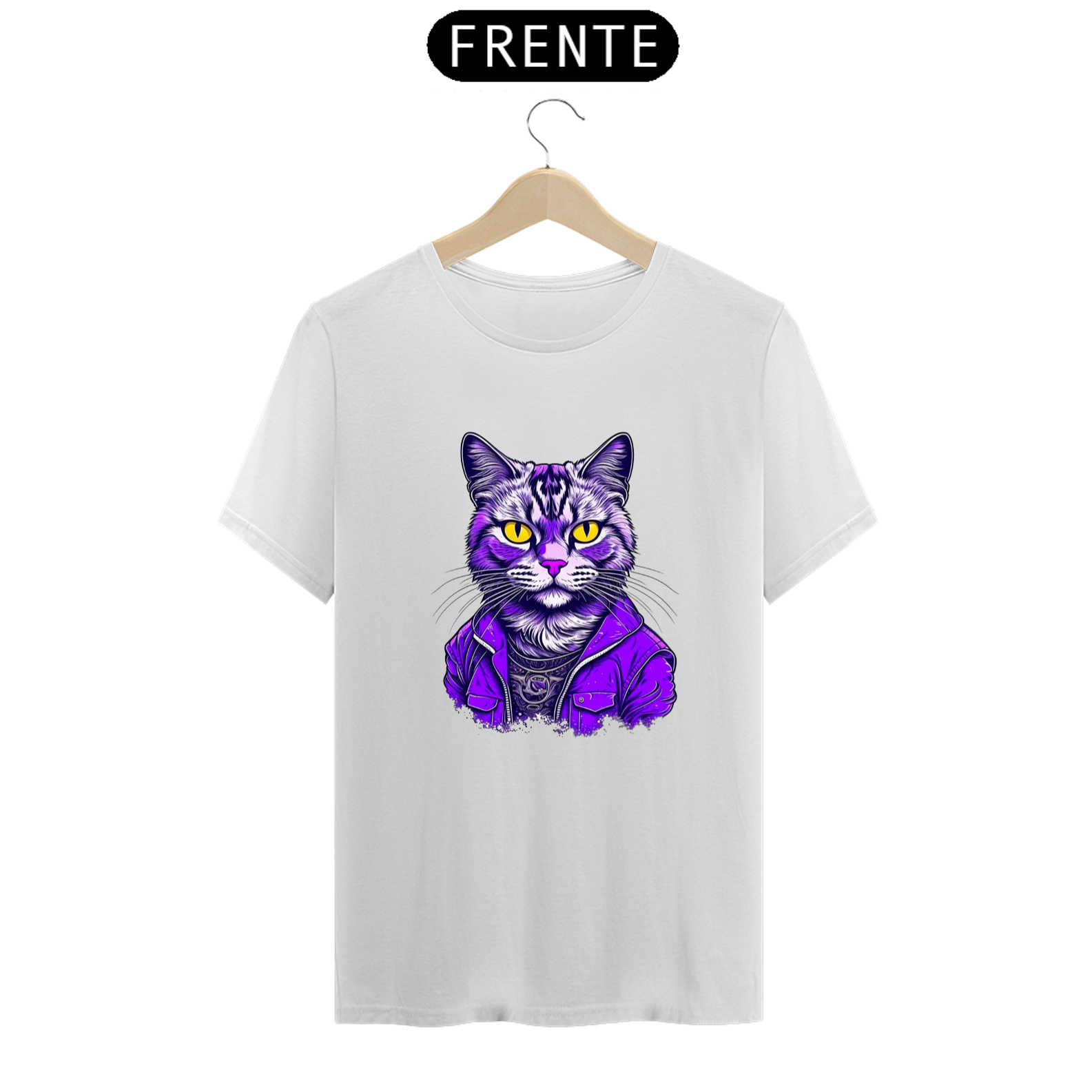 Camisa - Gato psicodélico 