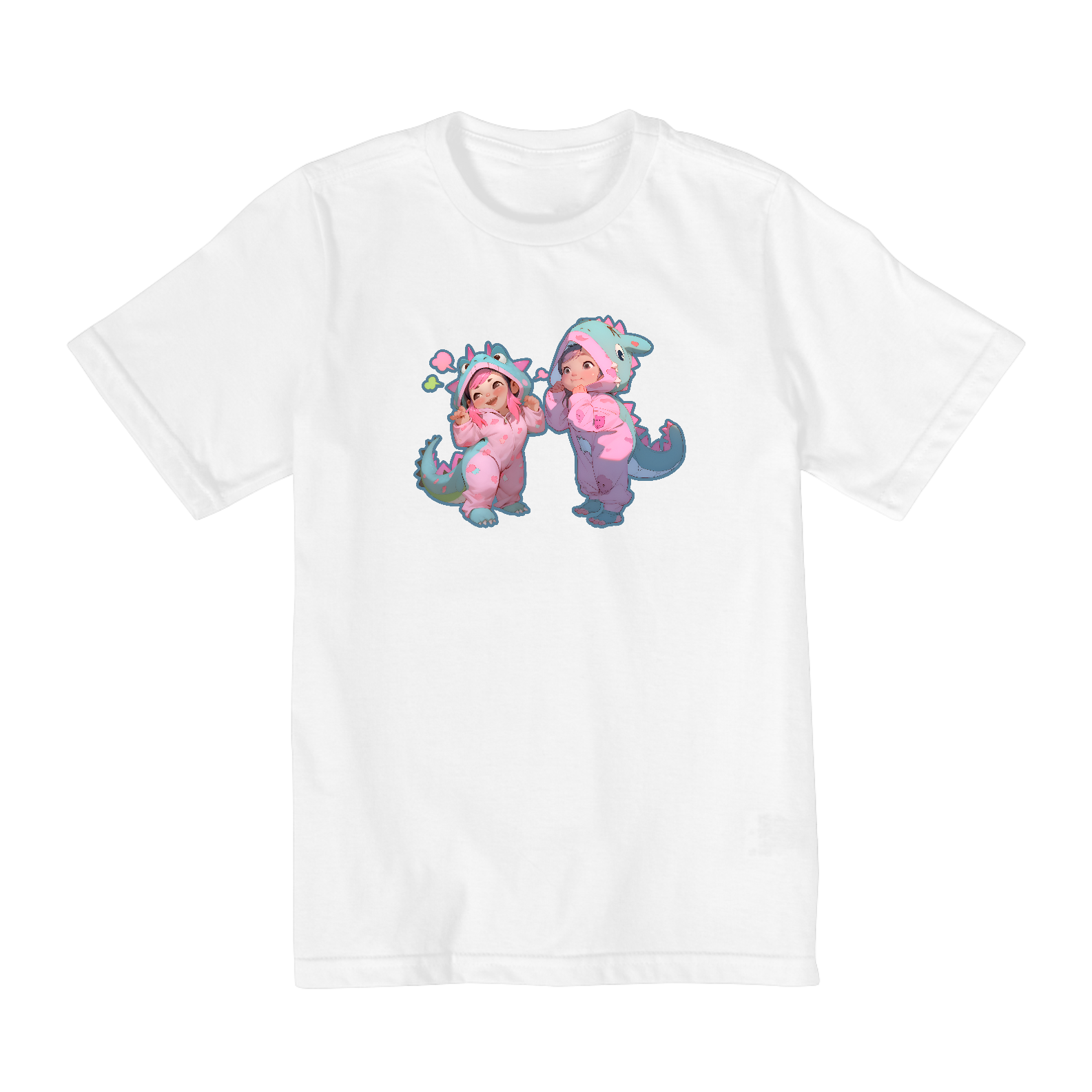 IRMÃZINHAS DE PIJAMA CAMISETA INFANTIL DE 2 A 8 ANOS