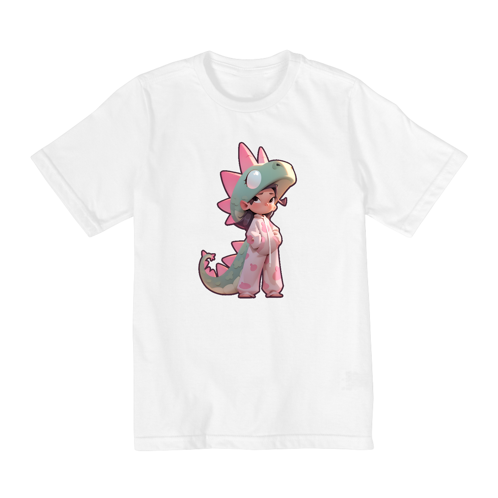PIJAMINHA DE DRAGÃO CAMISETA INFANTIL DE 2 A 8 ANOS FEMININA