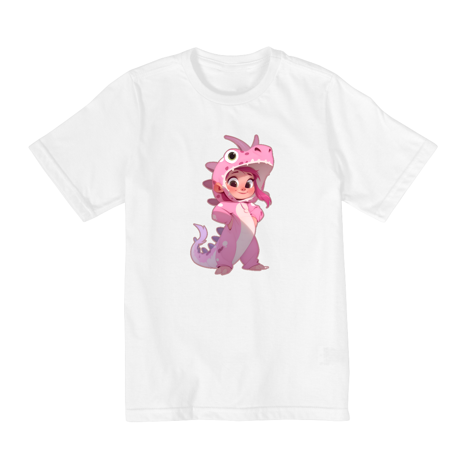 PINK LITTLE DRAGON CAMISETA INFANTIL DE 2 A 8 ANOS