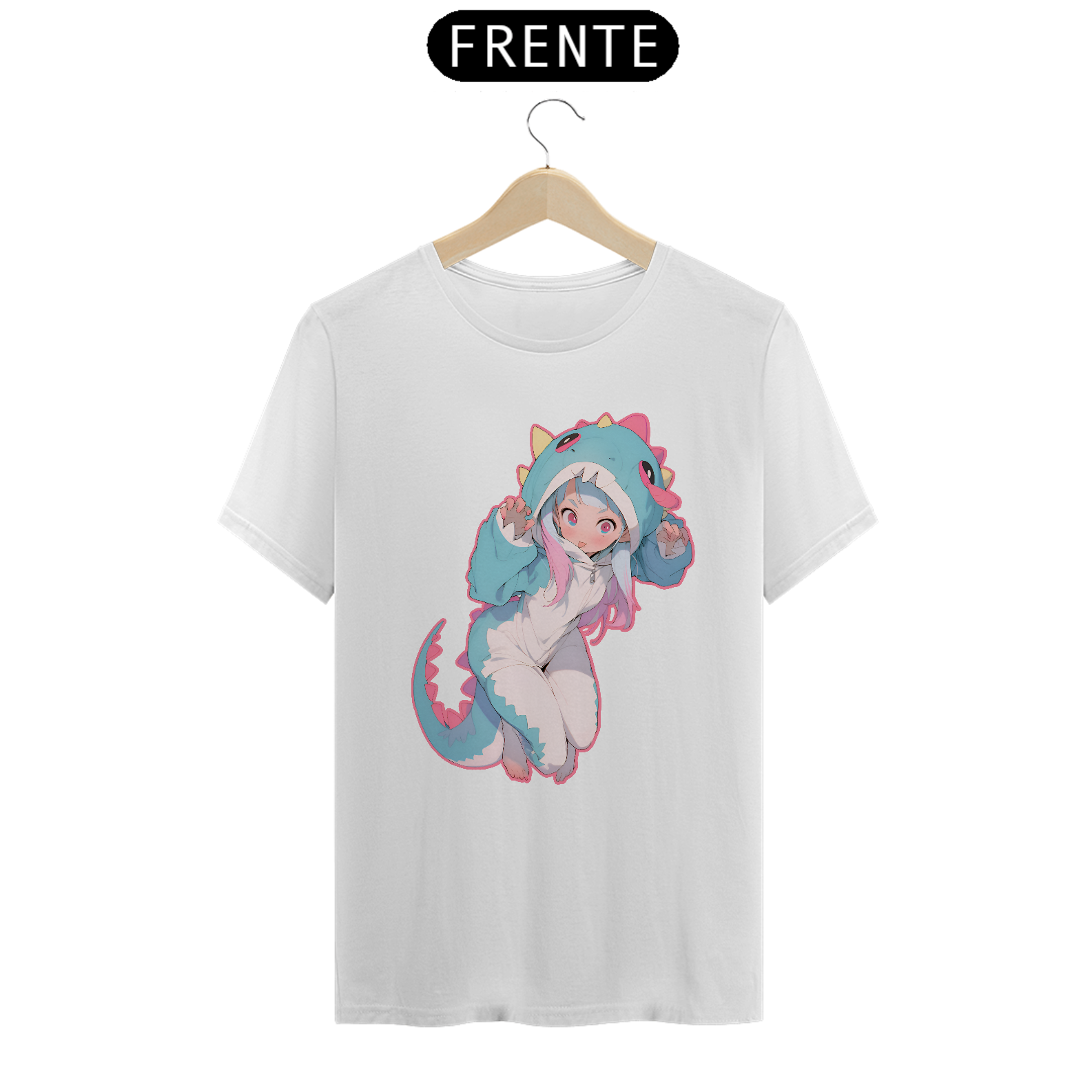 PIJAMINHA AZUL CAMISETA FEMININA T-SHIRT CLASSIC