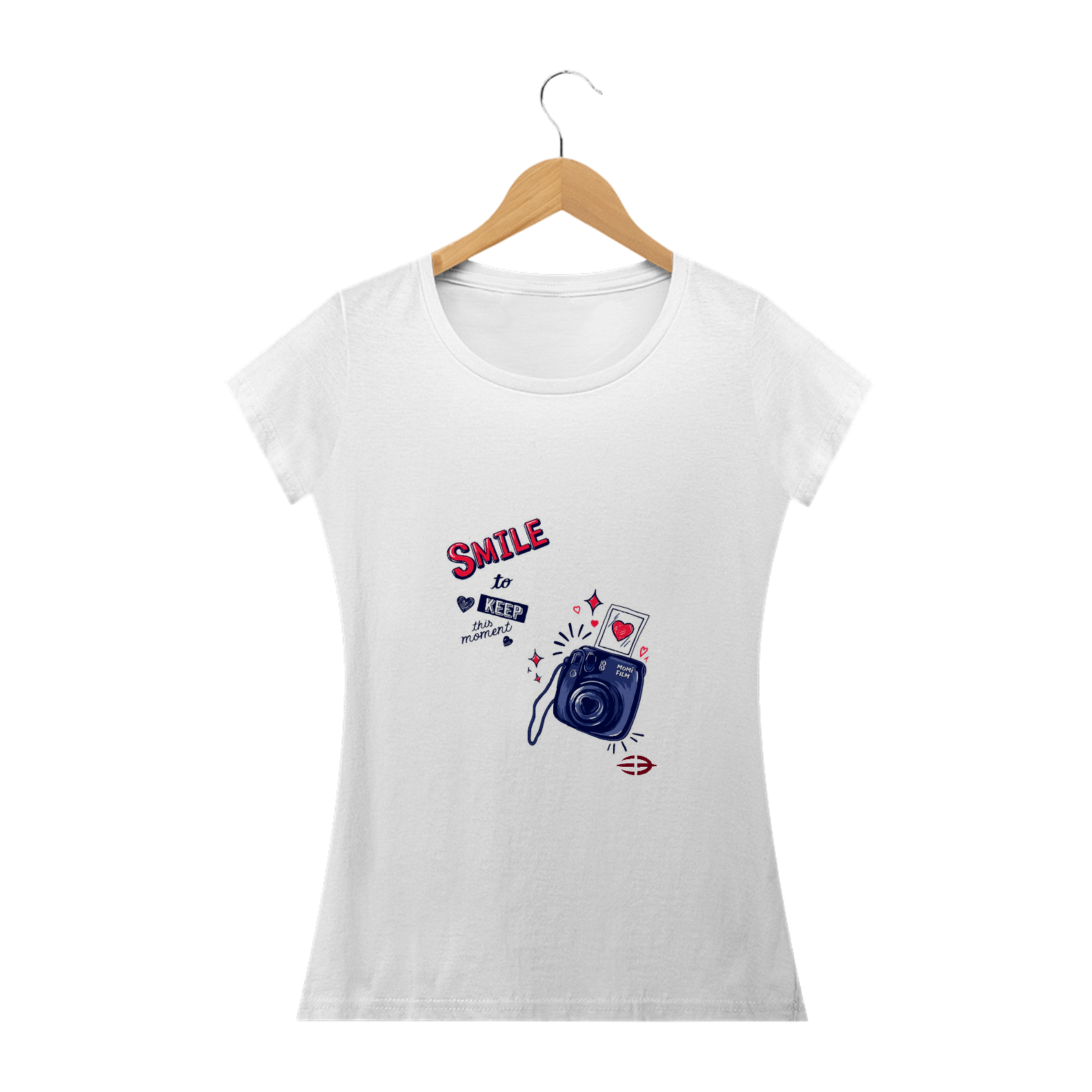 Camiseta Feminina Smile To The Camera - Atena™