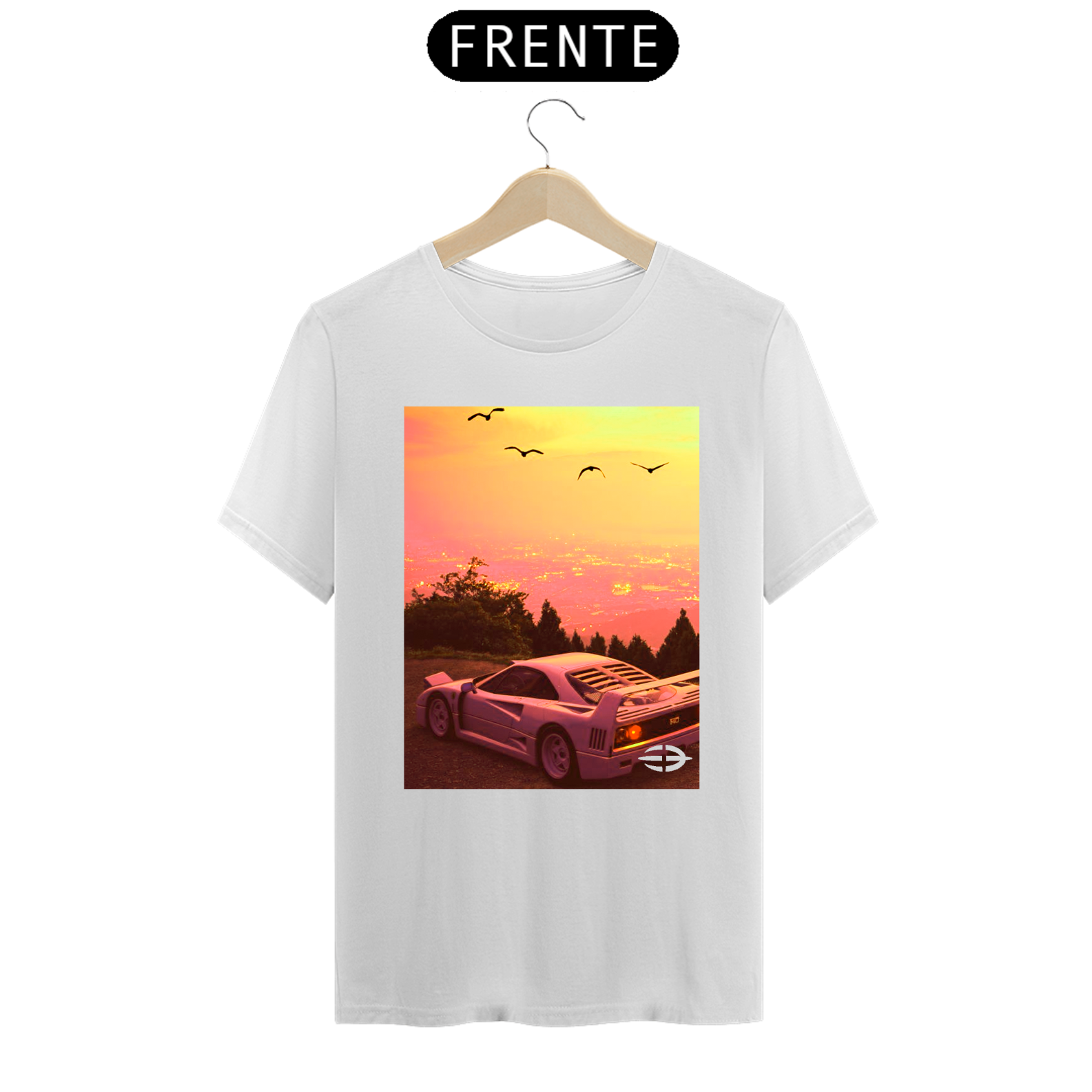 Camiseta Masculina Ferrari F40 Sunset  - Atena™