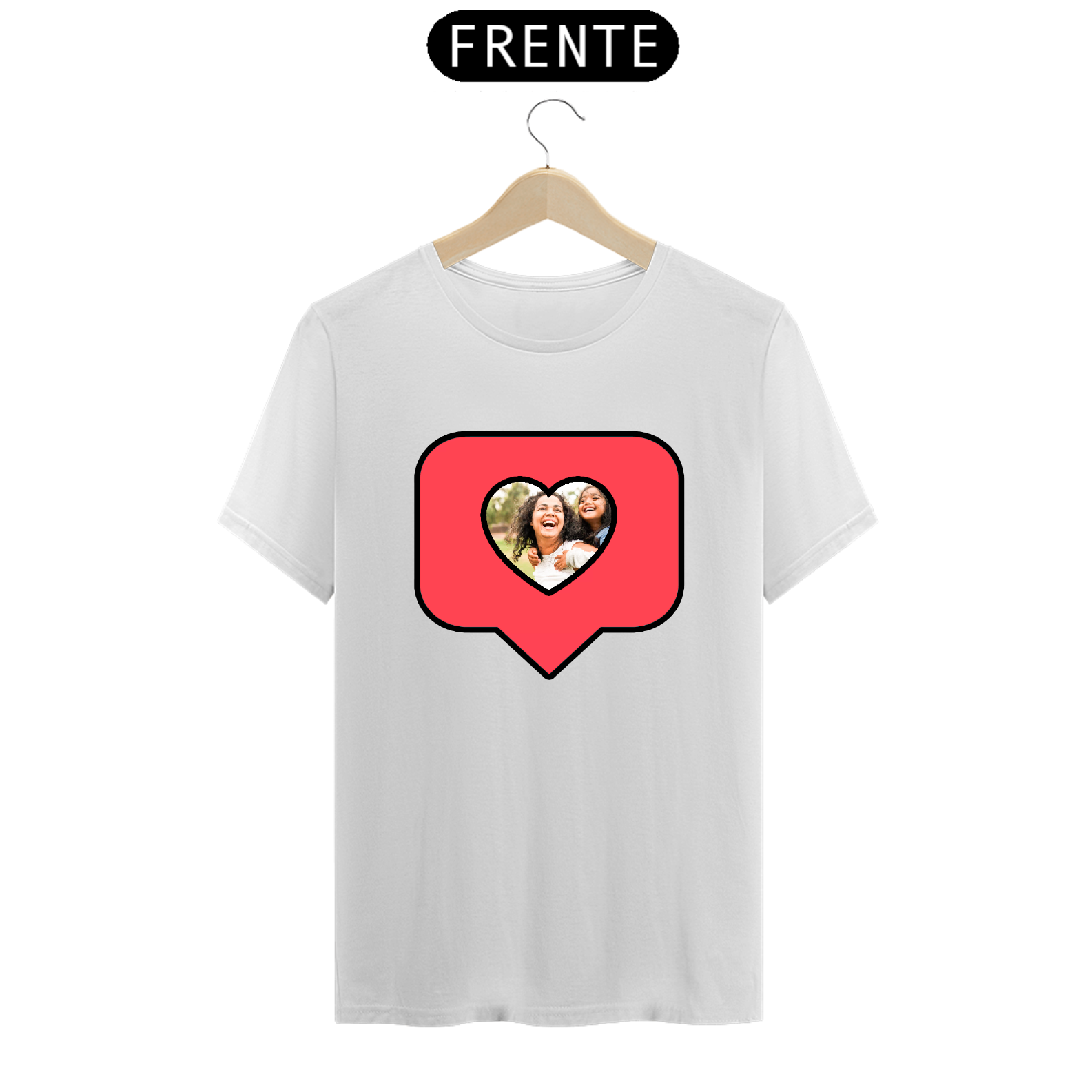 Camiseta Unissex Personalizada Curtida (1 Foto) - Atena™