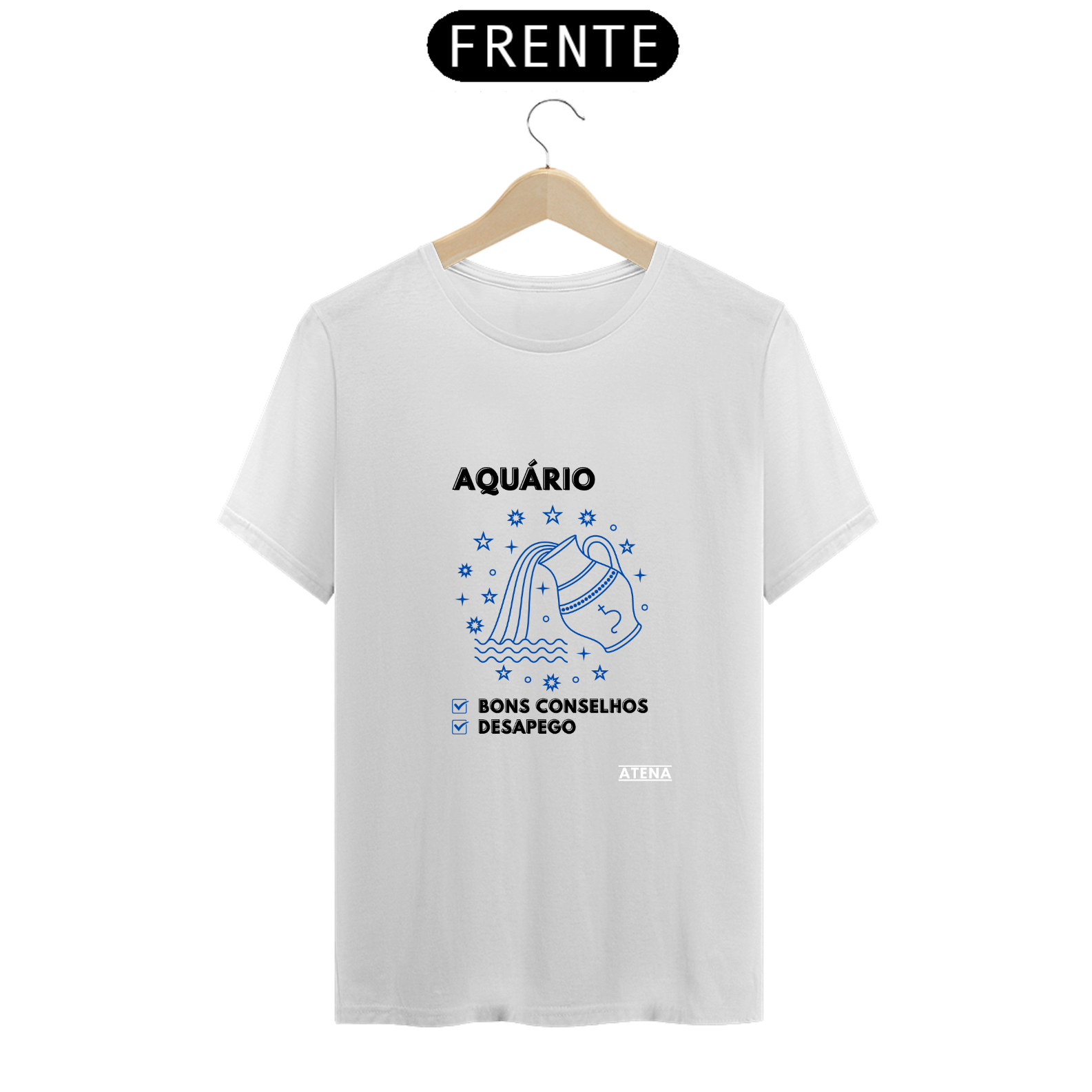 Camiseta Unissex Signo Aquário - Atena™ 