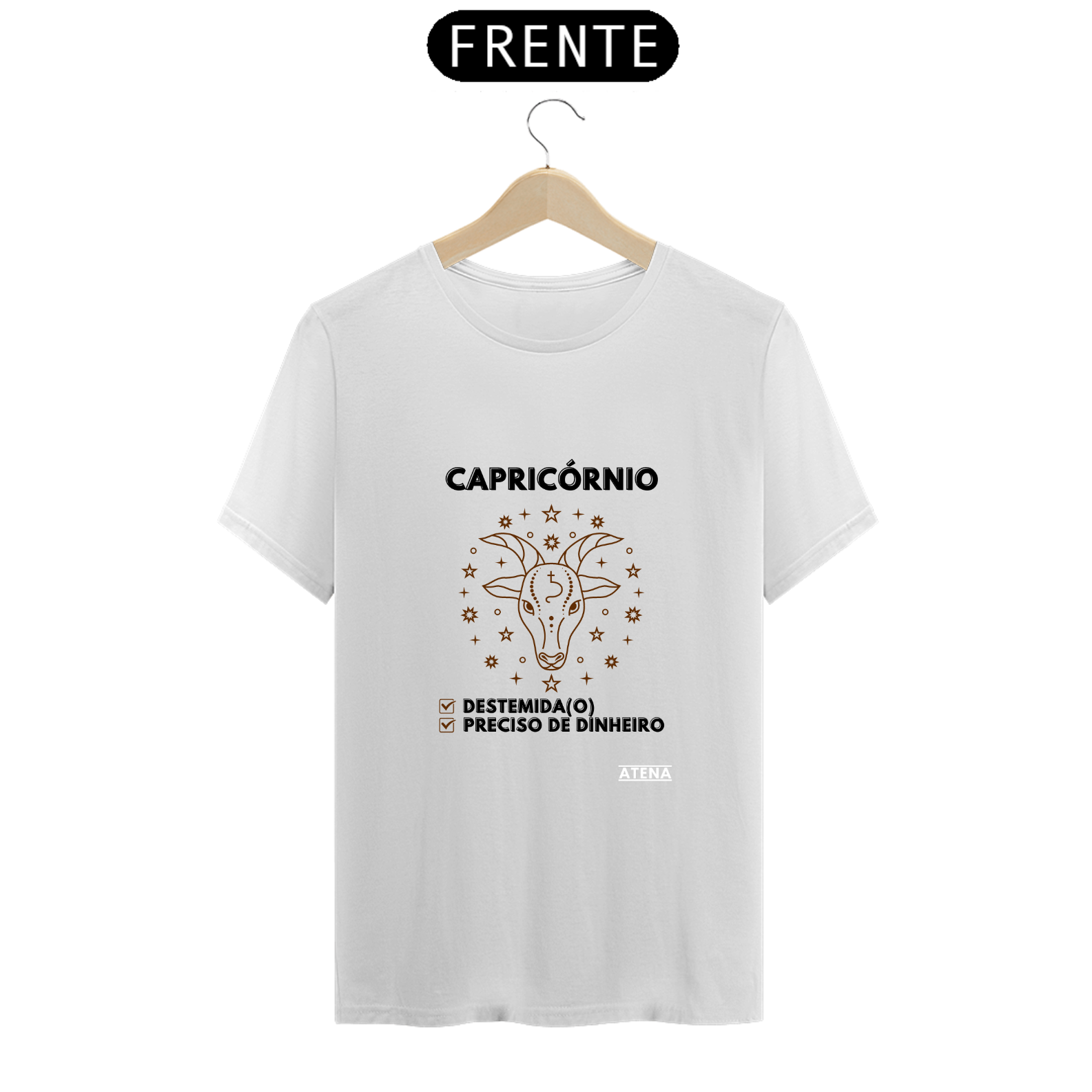 Camiseta Unissex Signo capricórnio - Atena™ 