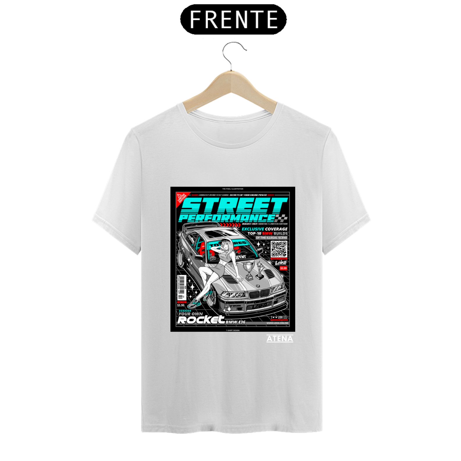 Camiseta Masculina Street Performance - Atena™