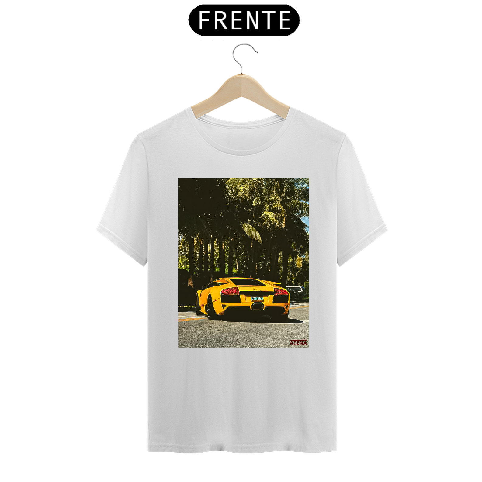 Camiseta Masculina Lamborghini Muricélago In Miami - Atena™