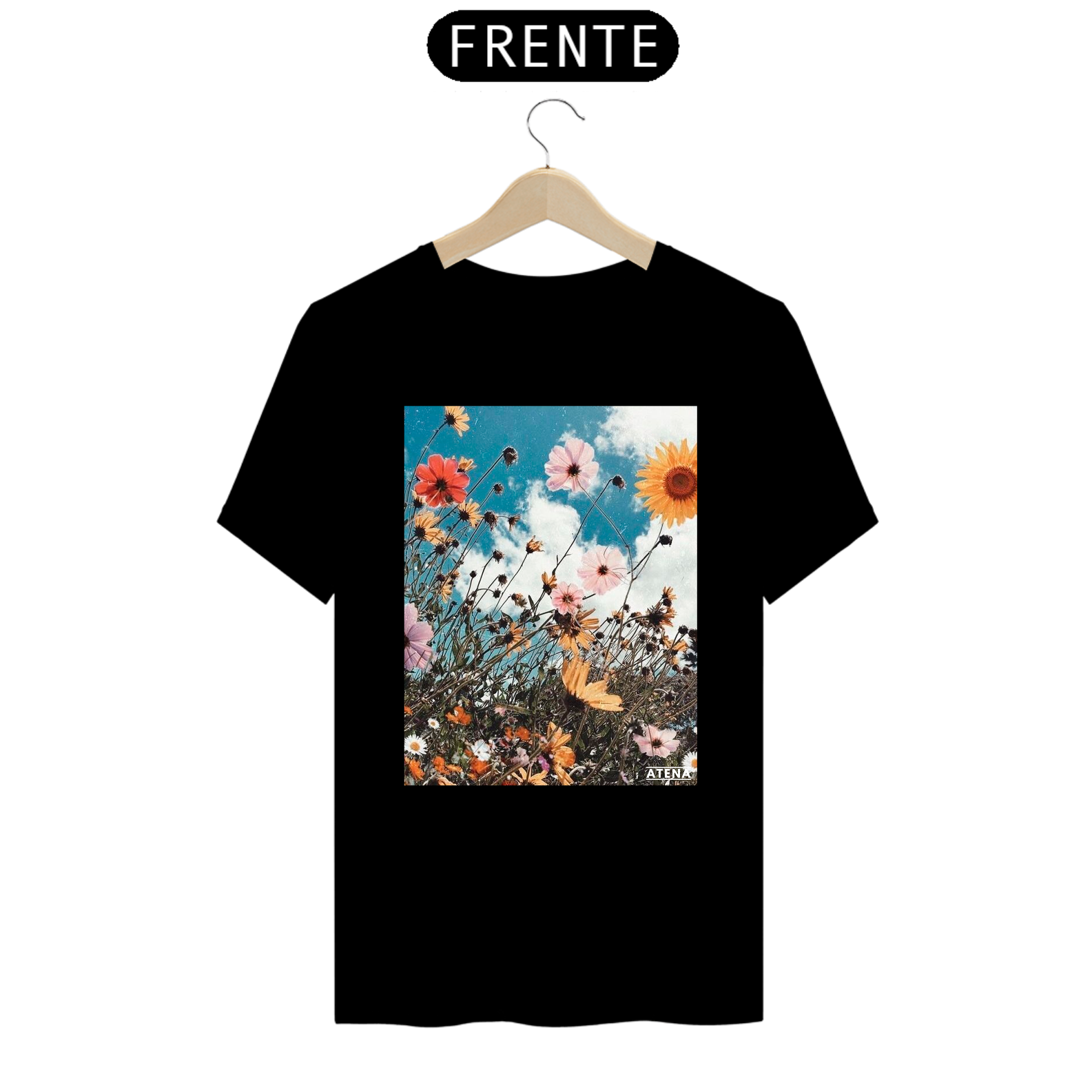 Camiseta Prime Unissex Flores no Campo - Atena™
