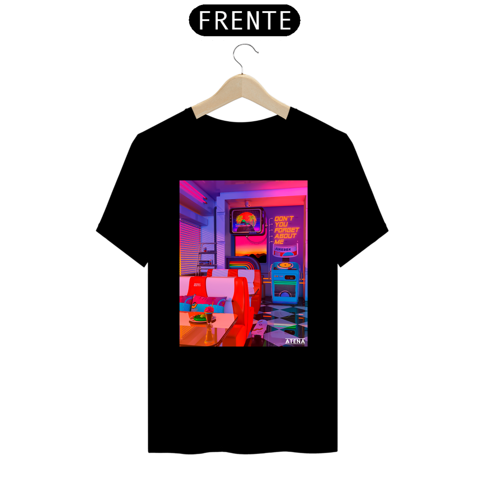 Camiseta Prime Unissex Lanchonete Anos 80 - Atena™