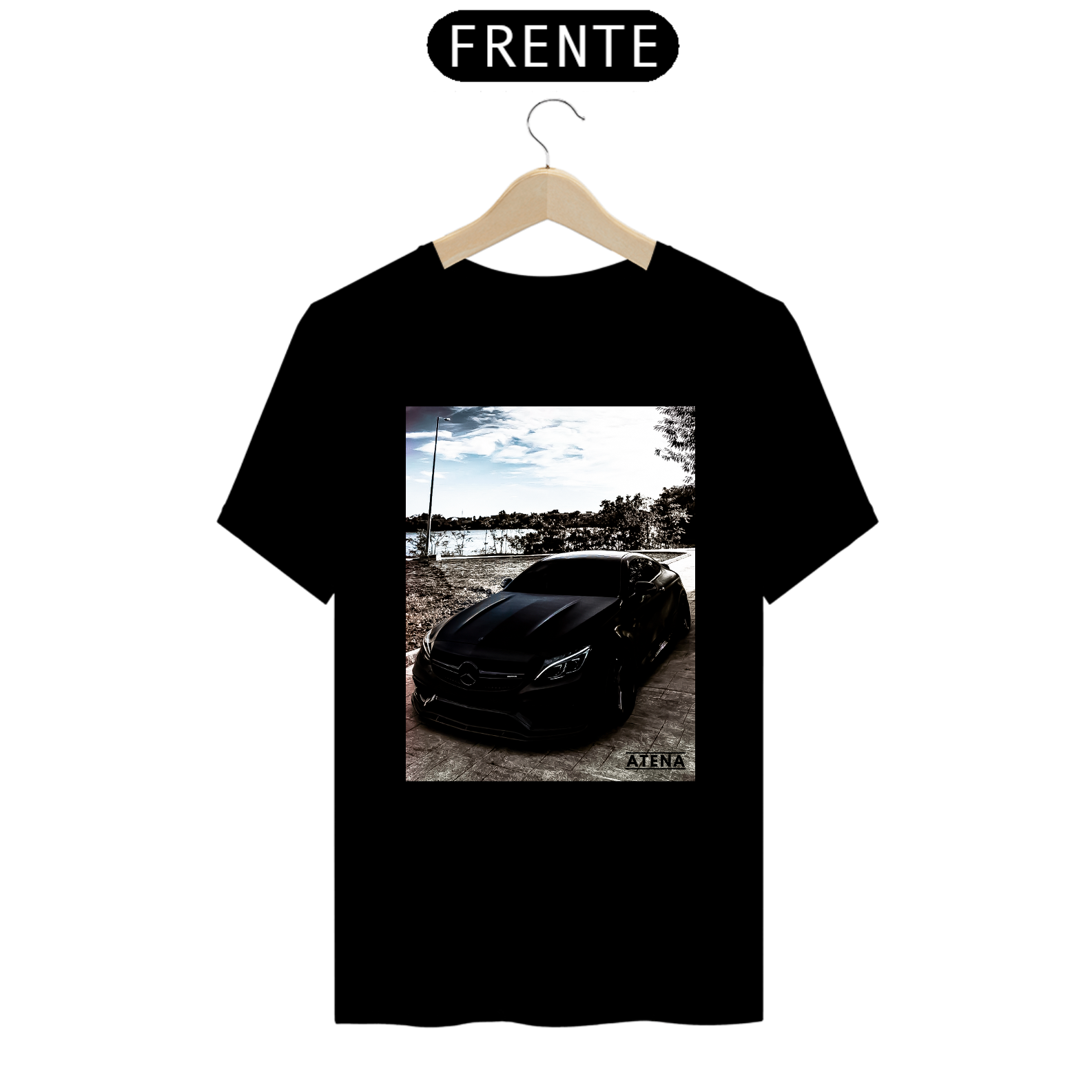 Camiseta Masculina Full Black Mercedes-Benz - Atena™