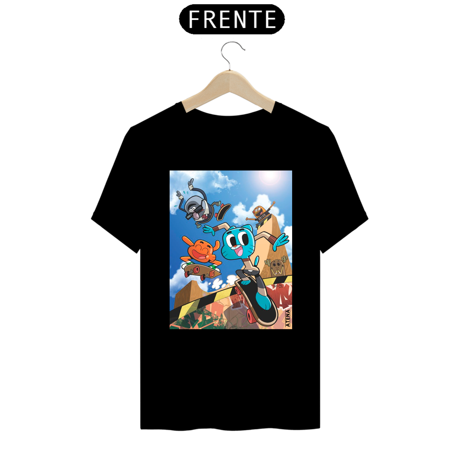 Camiseta Prime Unissex Incrível Mundo de Gumball - Atena™
