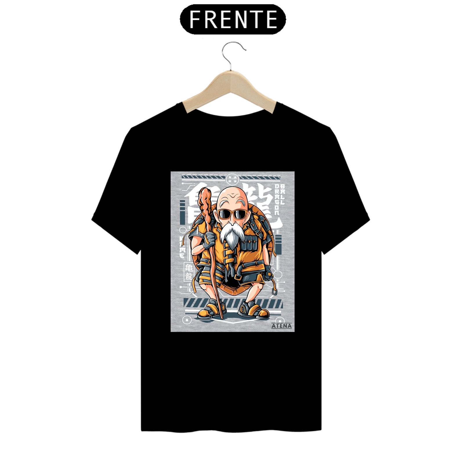 Camiseta Masculina Dragon Ball Mestre Kame - Atena™