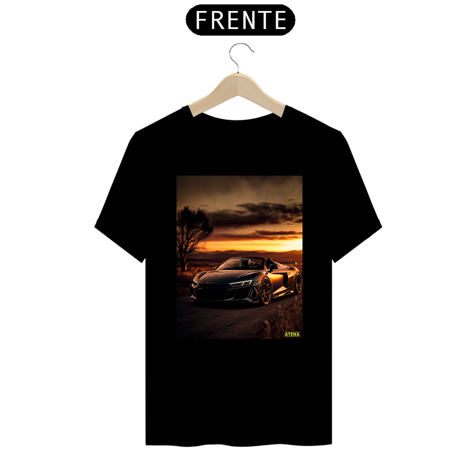 Camiseta Premium Masculina Audi R8 Conversível - Atena™