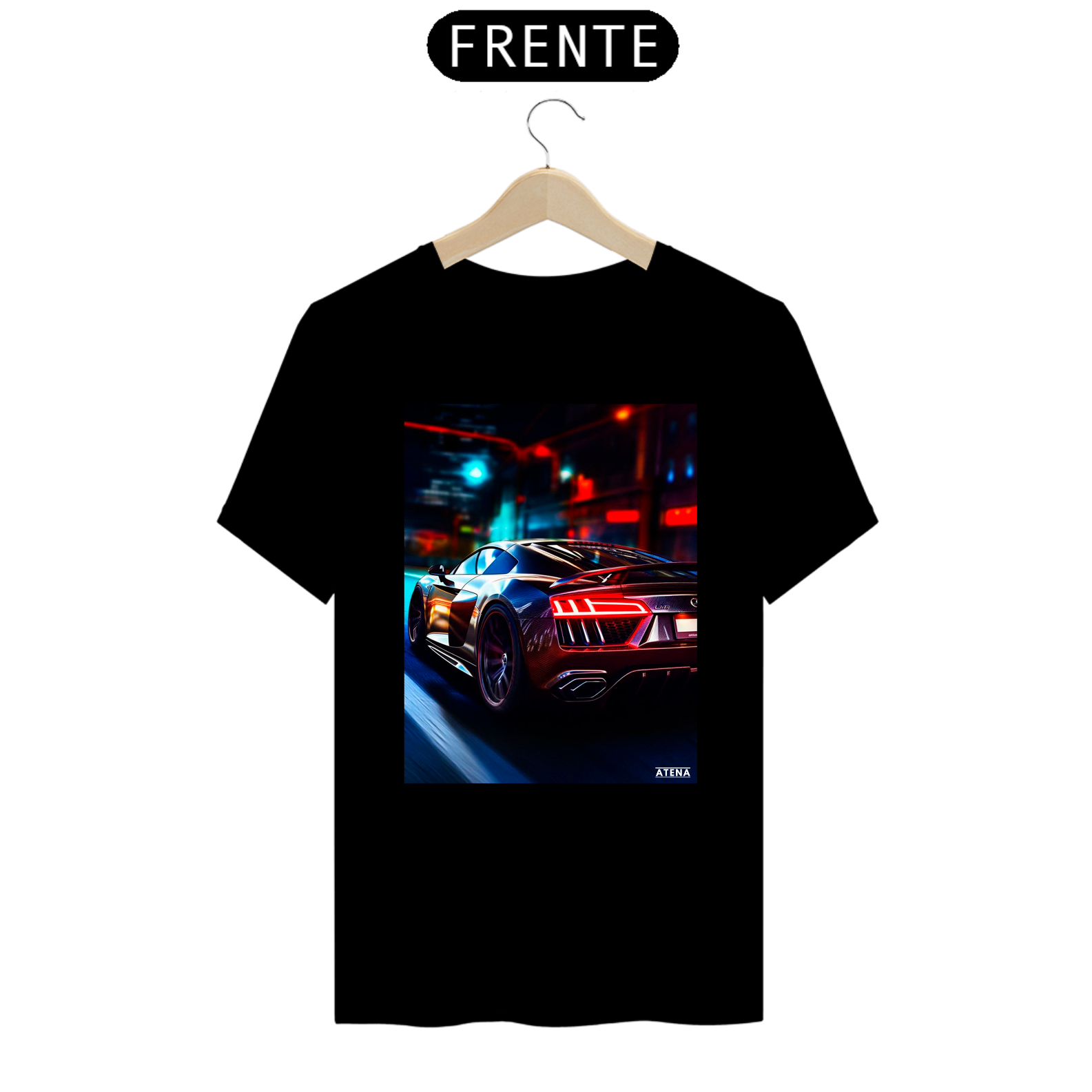Camiseta Premium Masculina Audi R8 Neon - Atena™