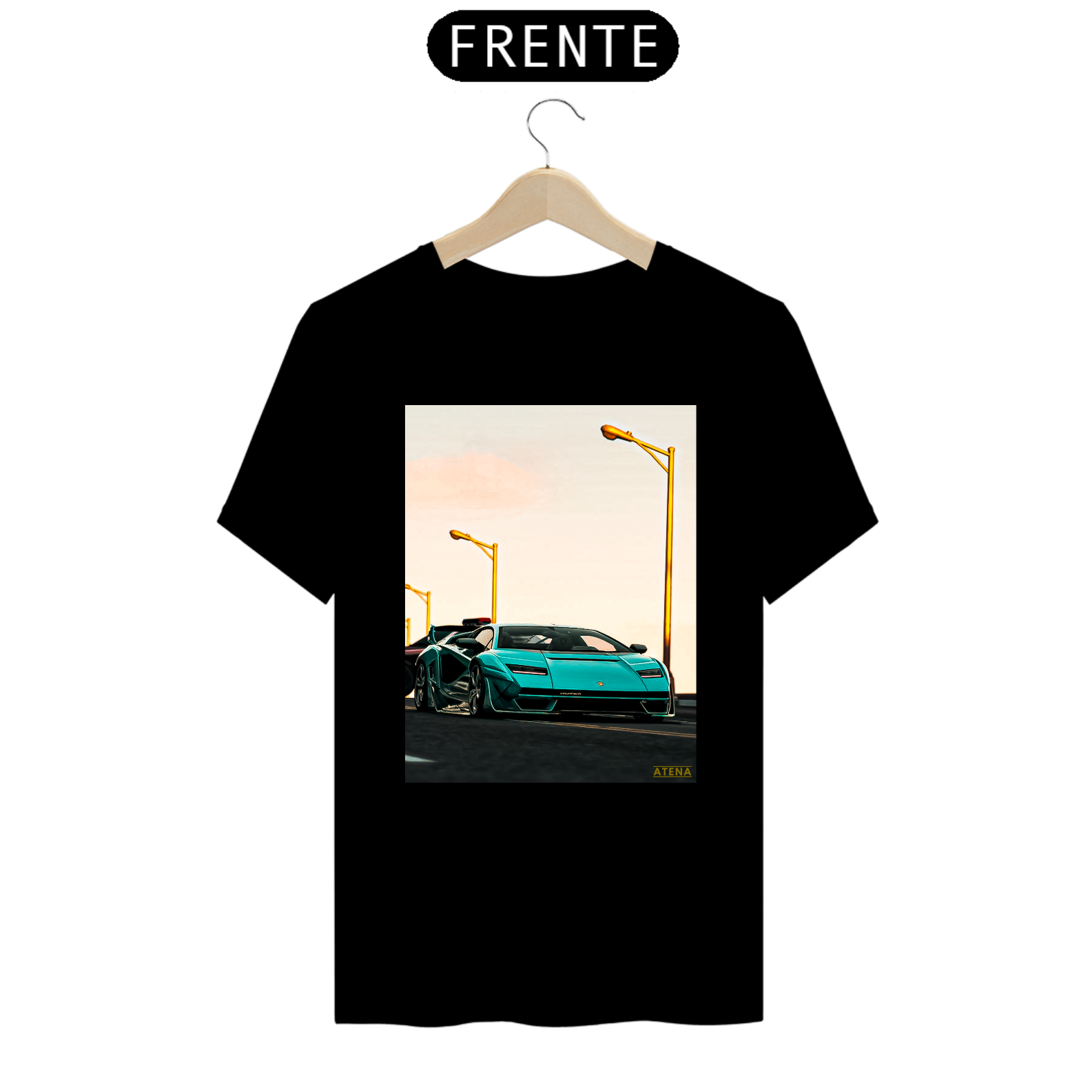 Camiseta Premium Masculina Lamborghini Countach 2022 - Atena™