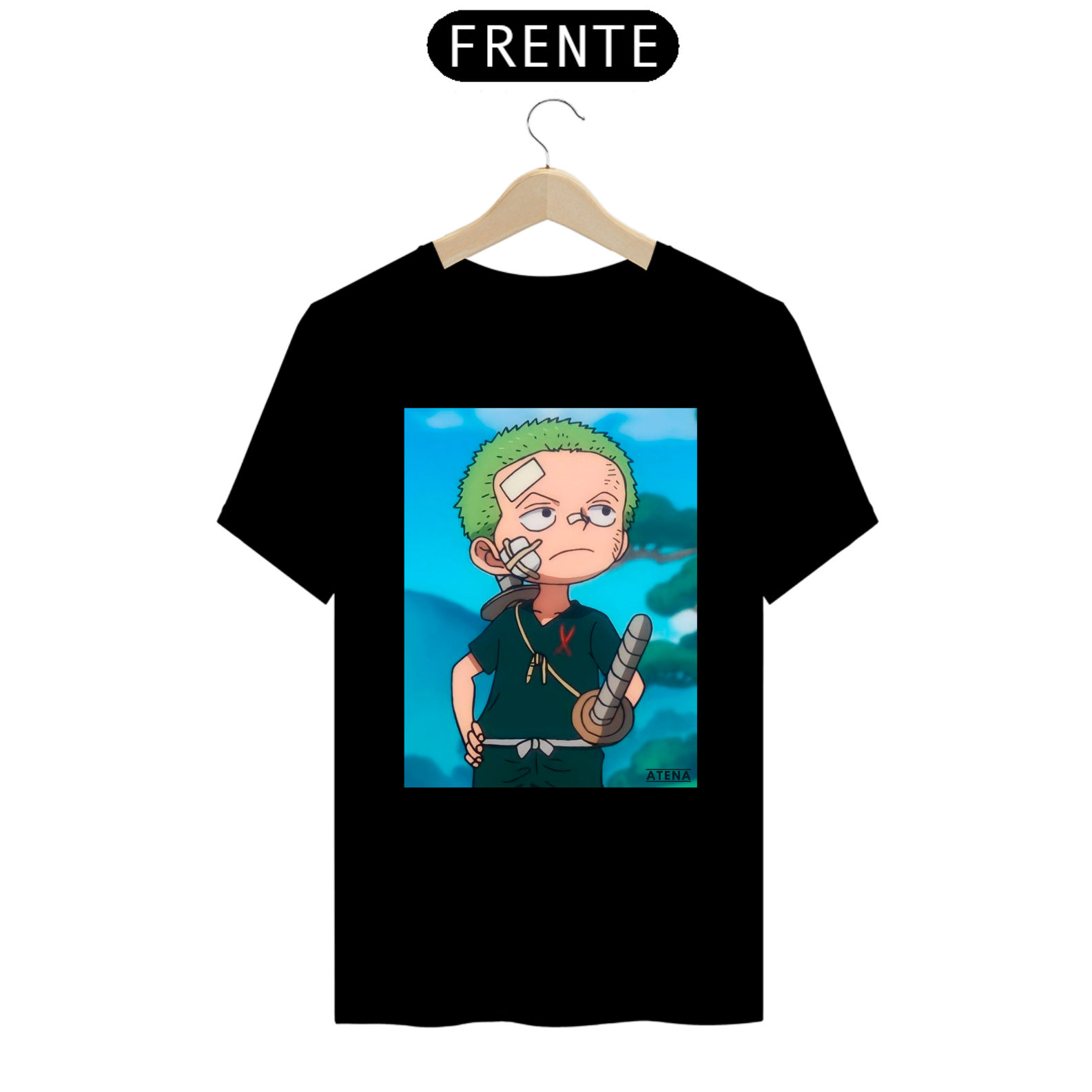Camiseta Premium Unissex Little Zoro - Atena™