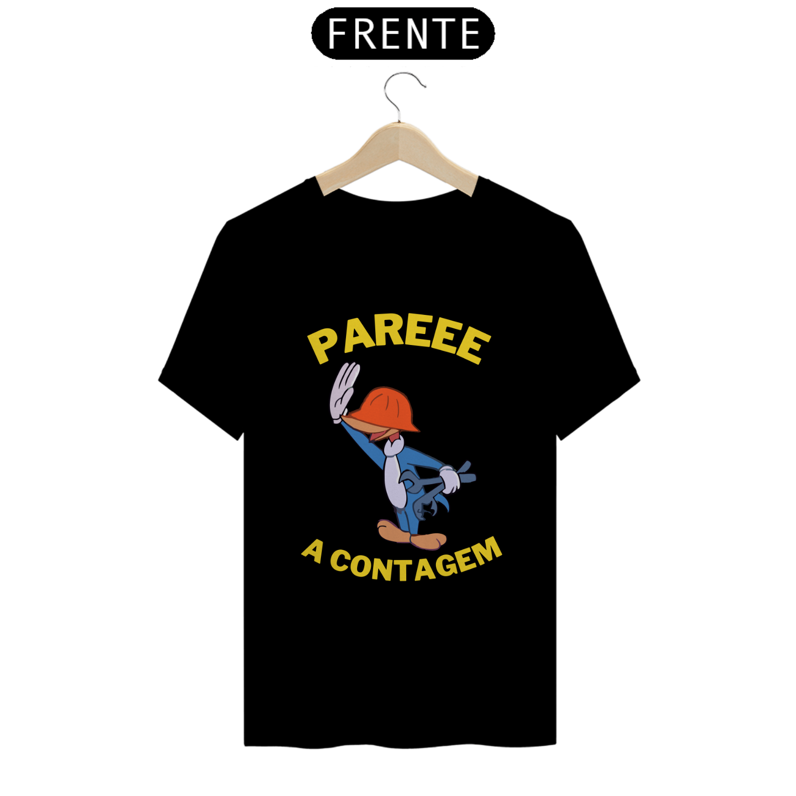 Camiseta Premium Pare a Contagem Pica-Pau - Atena™