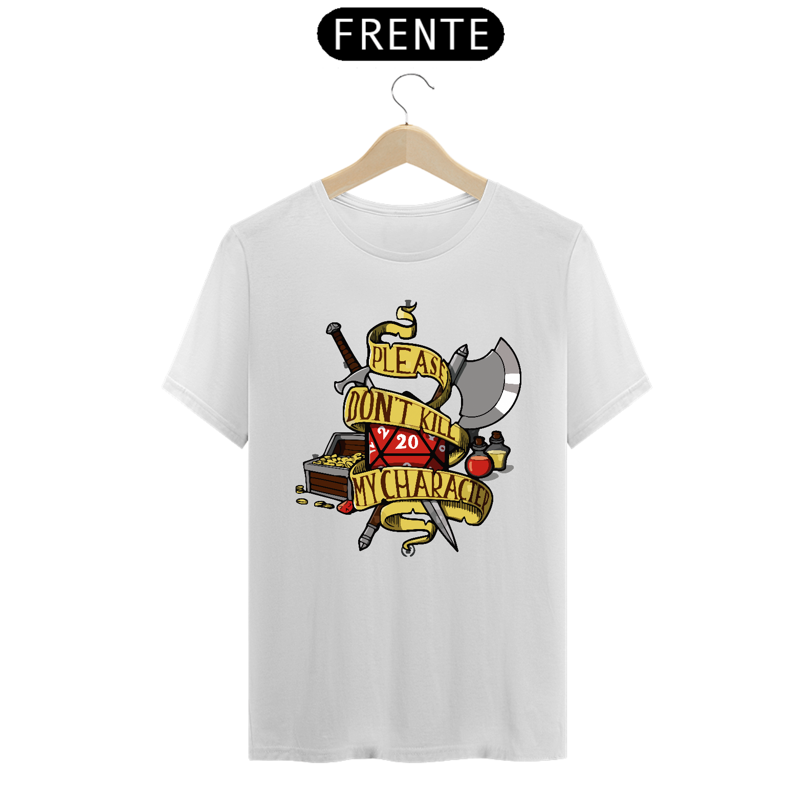Camiseta Don't Kill My Character RPG