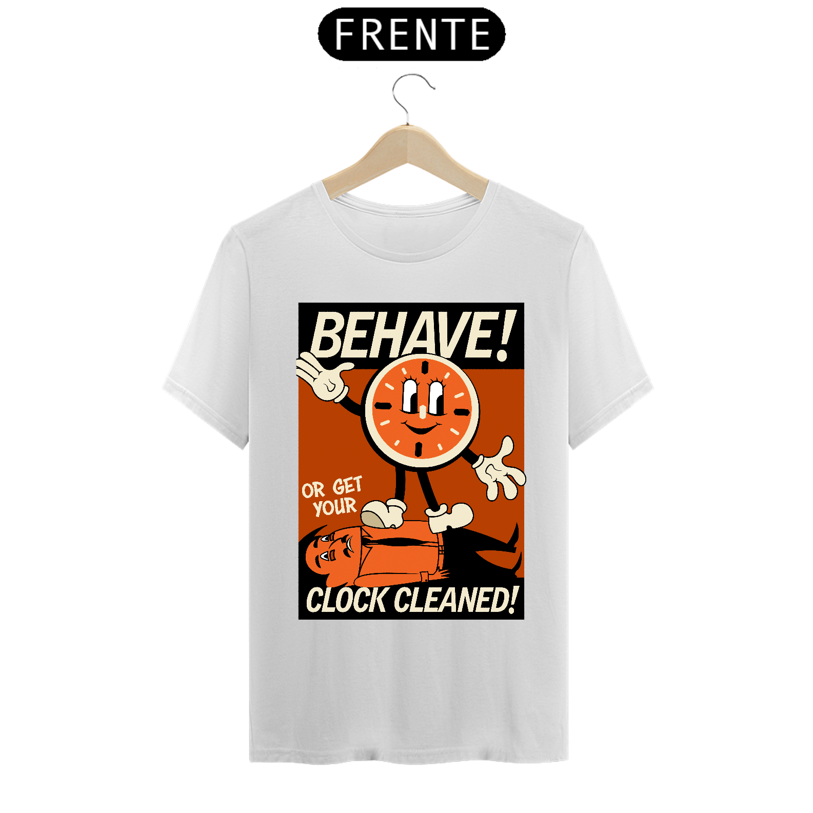 Camiseta Behave Clock Cleaned