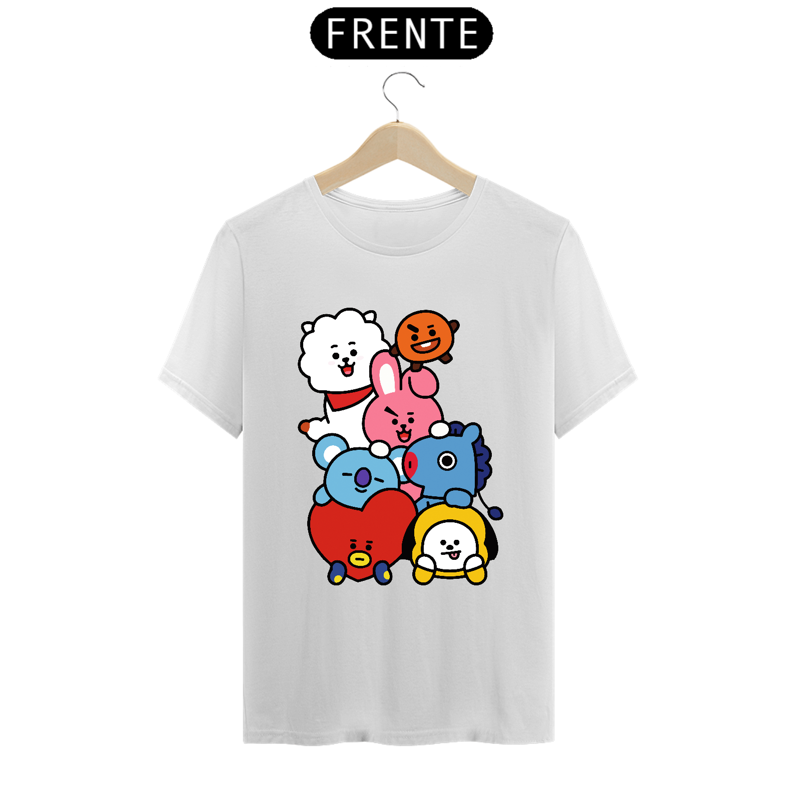 Camiseta Mascotes Kpop