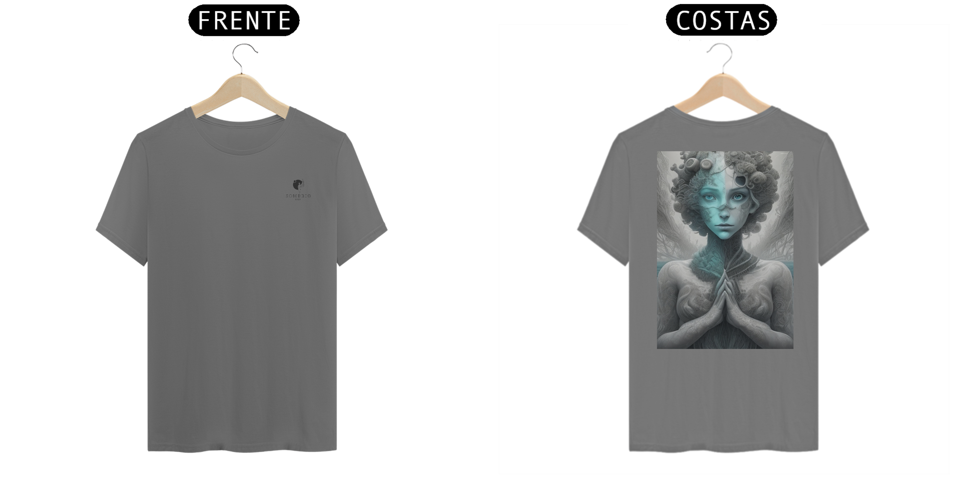 T-SHIRT MASCULINA FALLEN ANGEL GODDESS SOMBRIO 7777