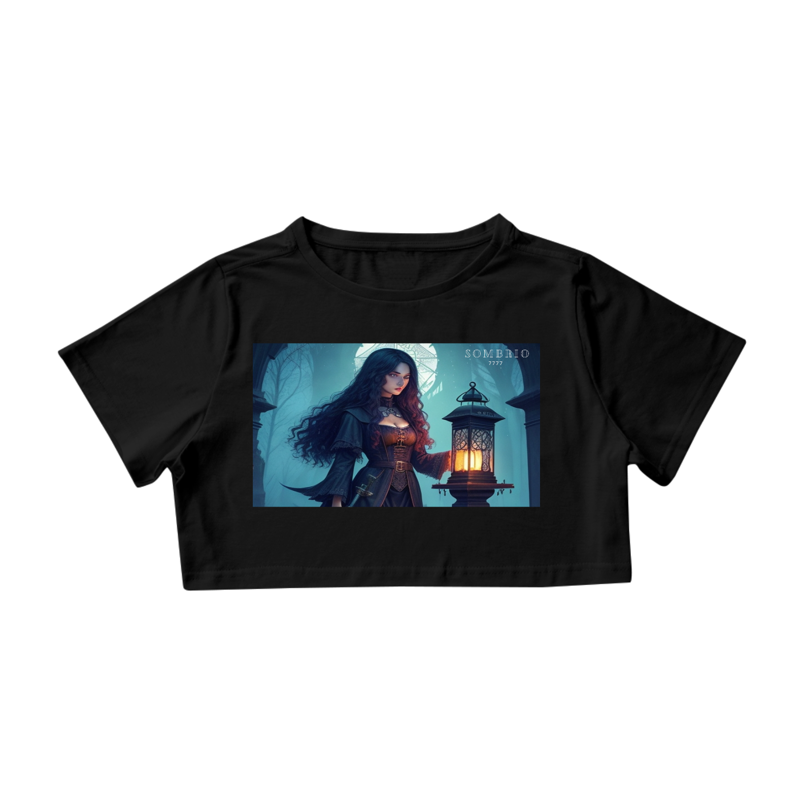 CROPPED FEMININO FAIRY WITCH SOMBRIO 7777